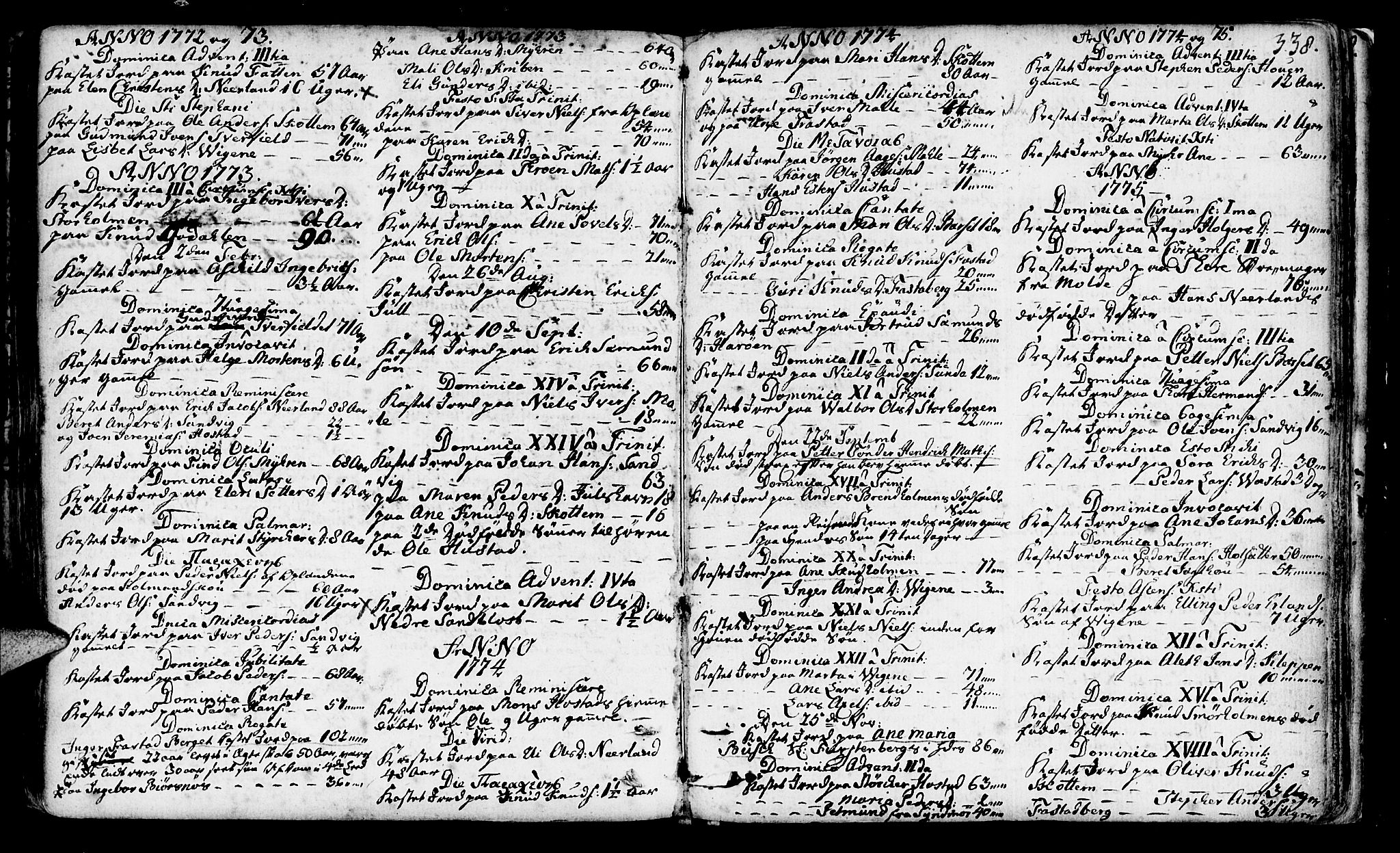 Ministerialprotokoller, klokkerbøker og fødselsregistre - Møre og Romsdal, SAT/A-1454/566/L0761: Parish register (official) no. 566A02 /1, 1767-1817, p. 338