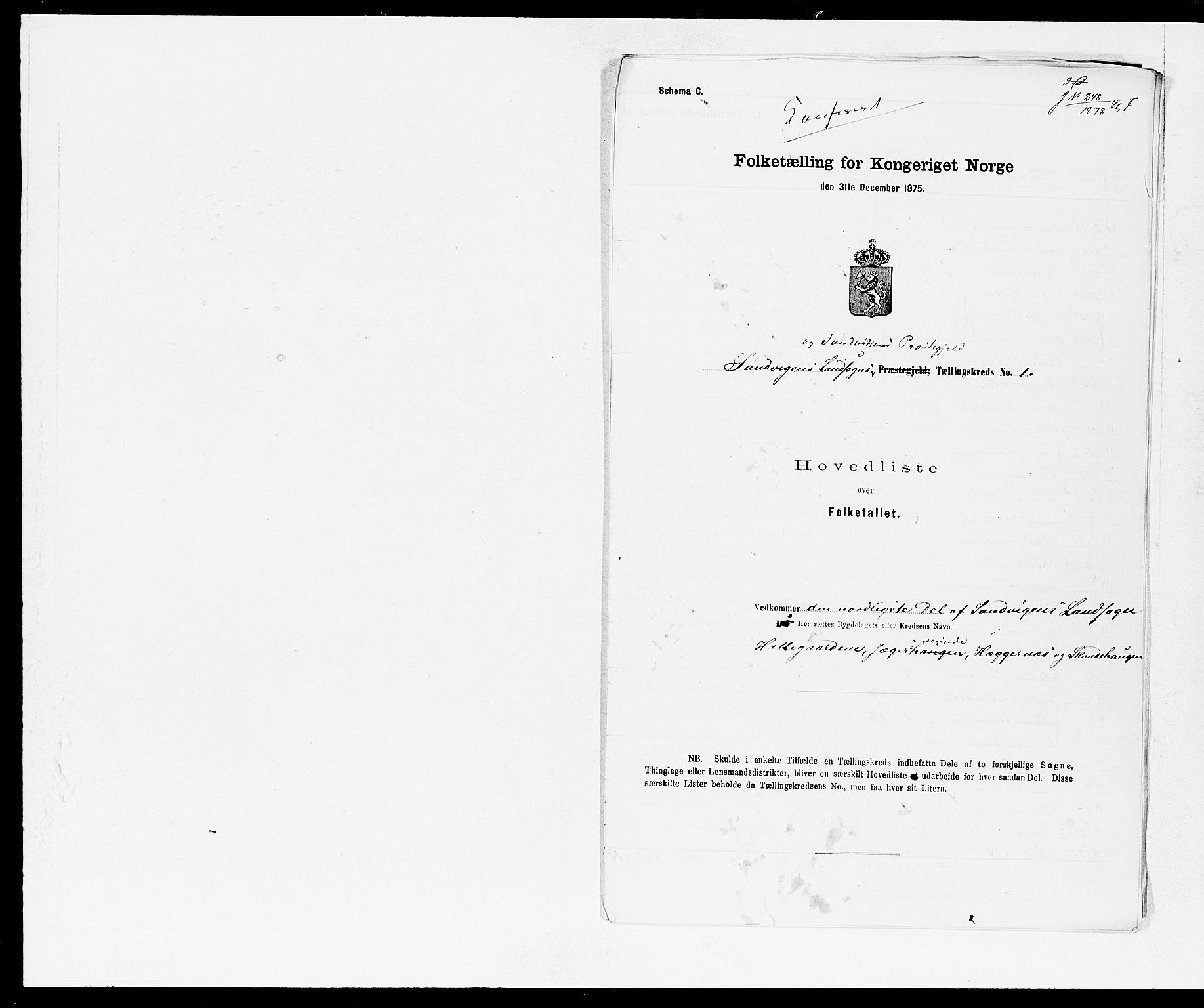 SAB, 1875 census for 1281L Bergen landdistrikt/Domkirken and Sandviken, 1875, p. 8
