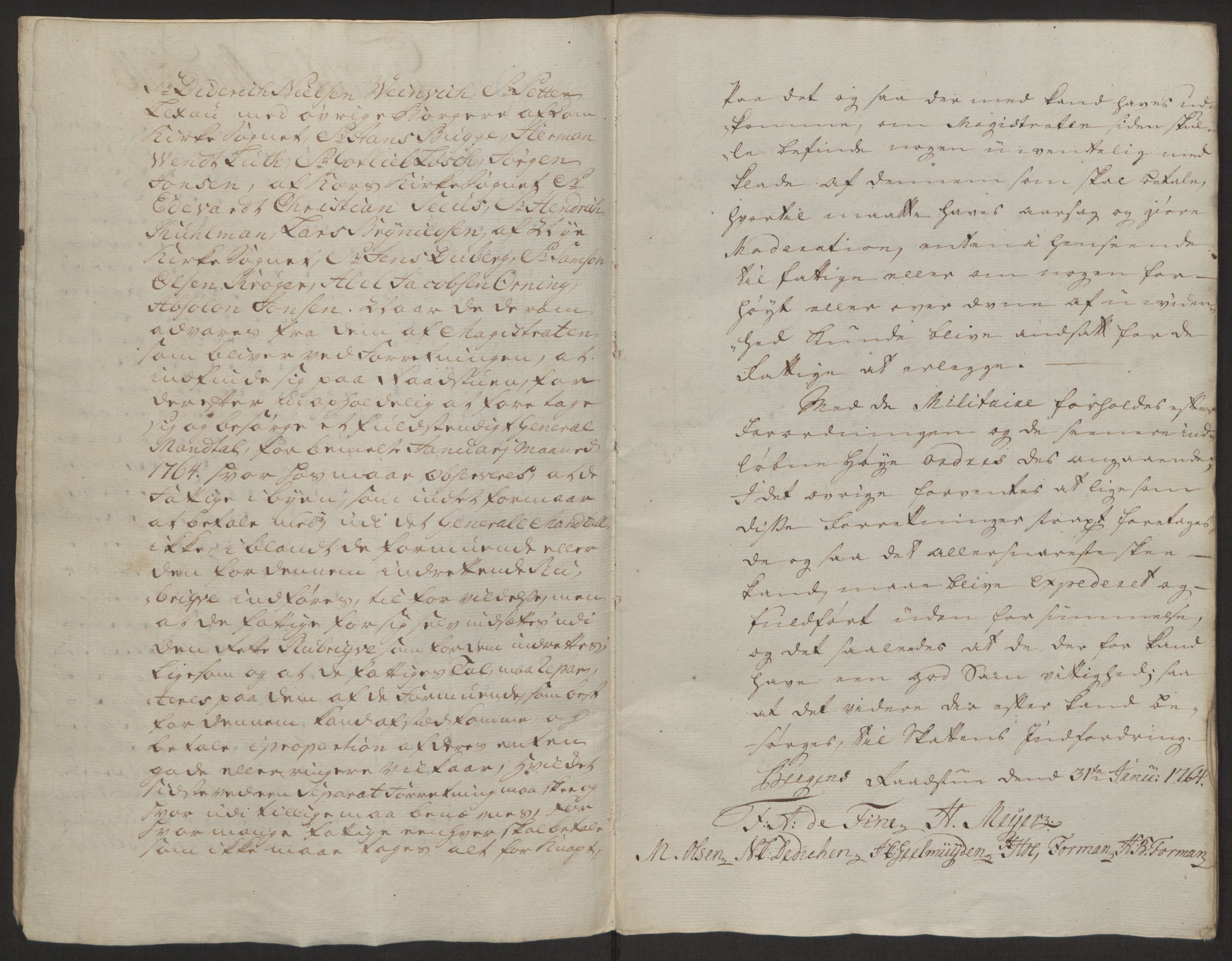 Rentekammeret inntil 1814, Reviderte regnskaper, Byregnskaper, AV/RA-EA-4066/R/Rp/L0368/0001: [P21] Kontribusjonsregnskap / Ekstraskatt, 1764, p. 163