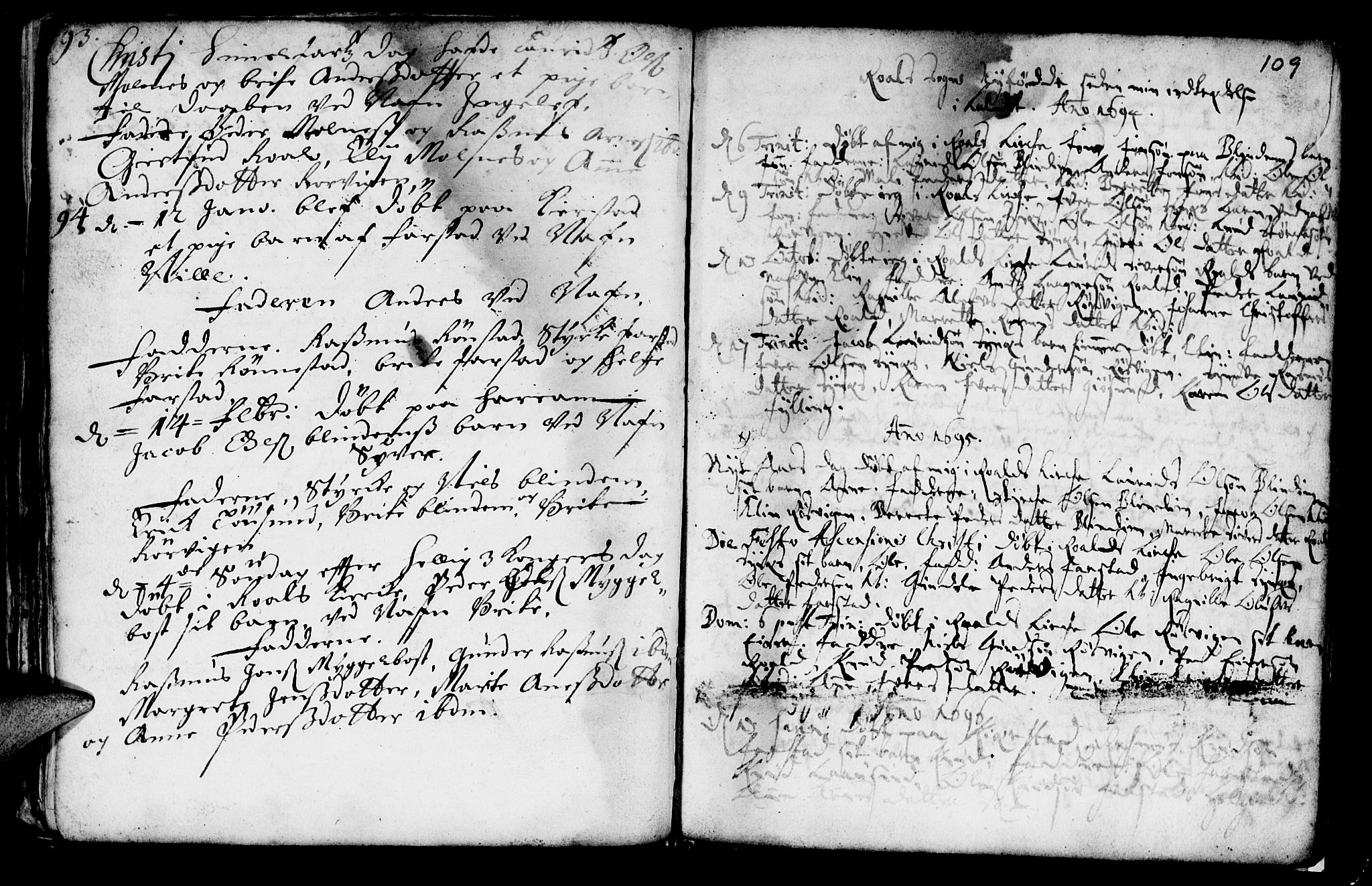 Ministerialprotokoller, klokkerbøker og fødselsregistre - Møre og Romsdal, SAT/A-1454/536/L0492: Parish register (official) no. 536A01 /2, 1689-1738, p. 109