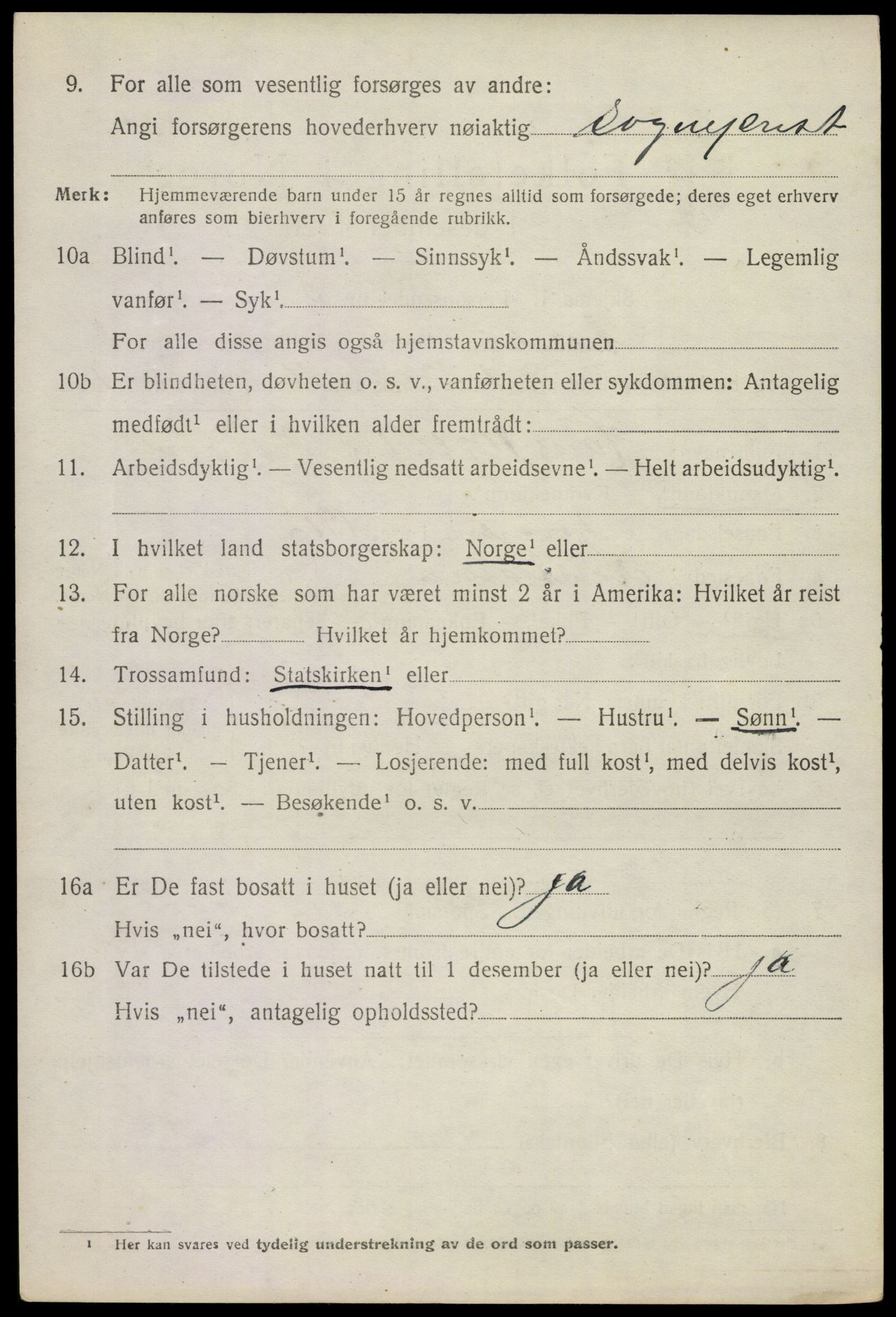 SAKO, 1920 census for Andebu, 1920, p. 1843