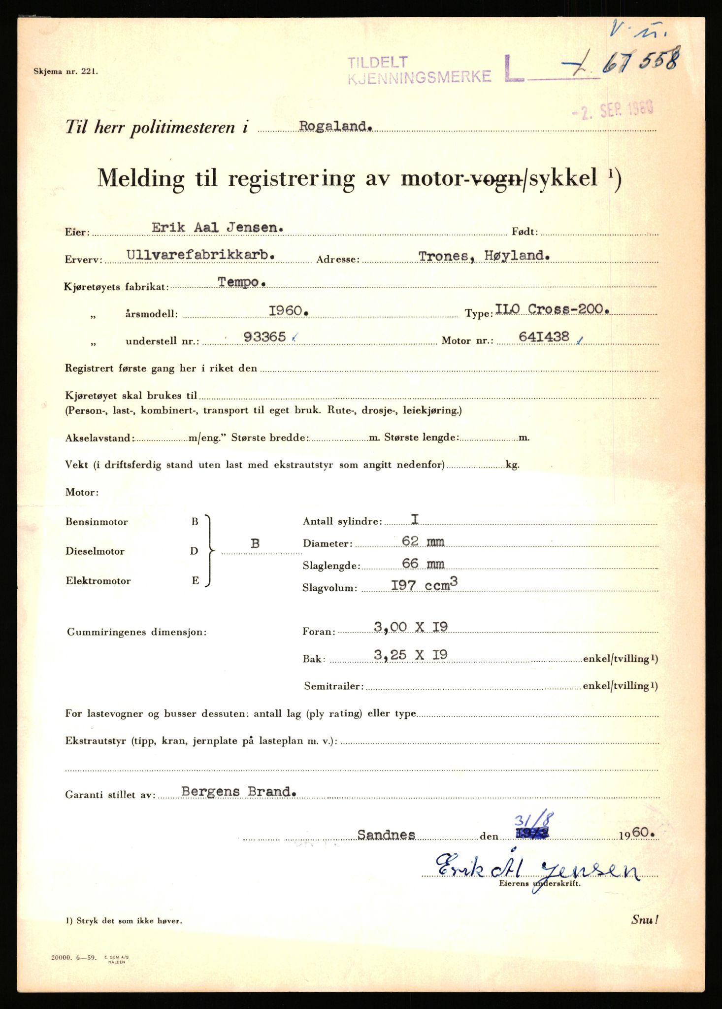 Stavanger trafikkstasjon, AV/SAST-A-101942/0/F/L0065: L-65400 - L-67649, 1930-1971, p. 1819