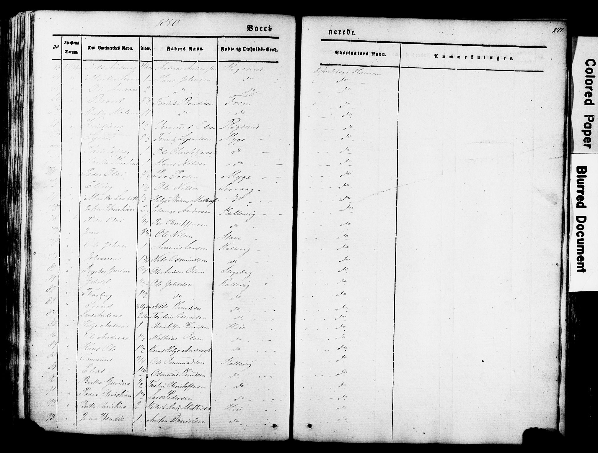 Avaldsnes sokneprestkontor, SAST/A -101851/H/Ha/Haa/L0007: Parish register (official) no. A 7, 1841-1853, p. 271