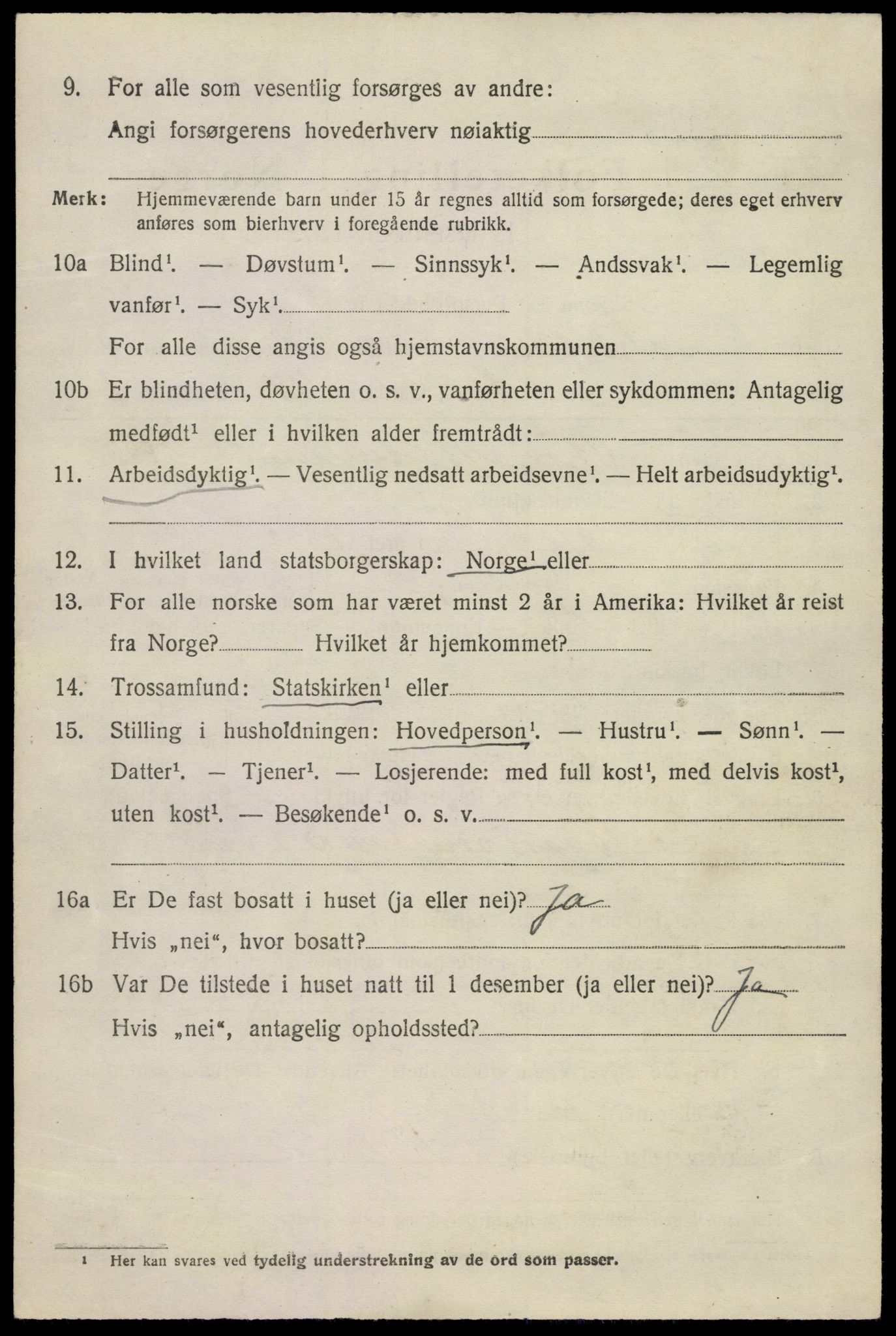 SAKO, 1920 census for Tjølling, 1920, p. 6928