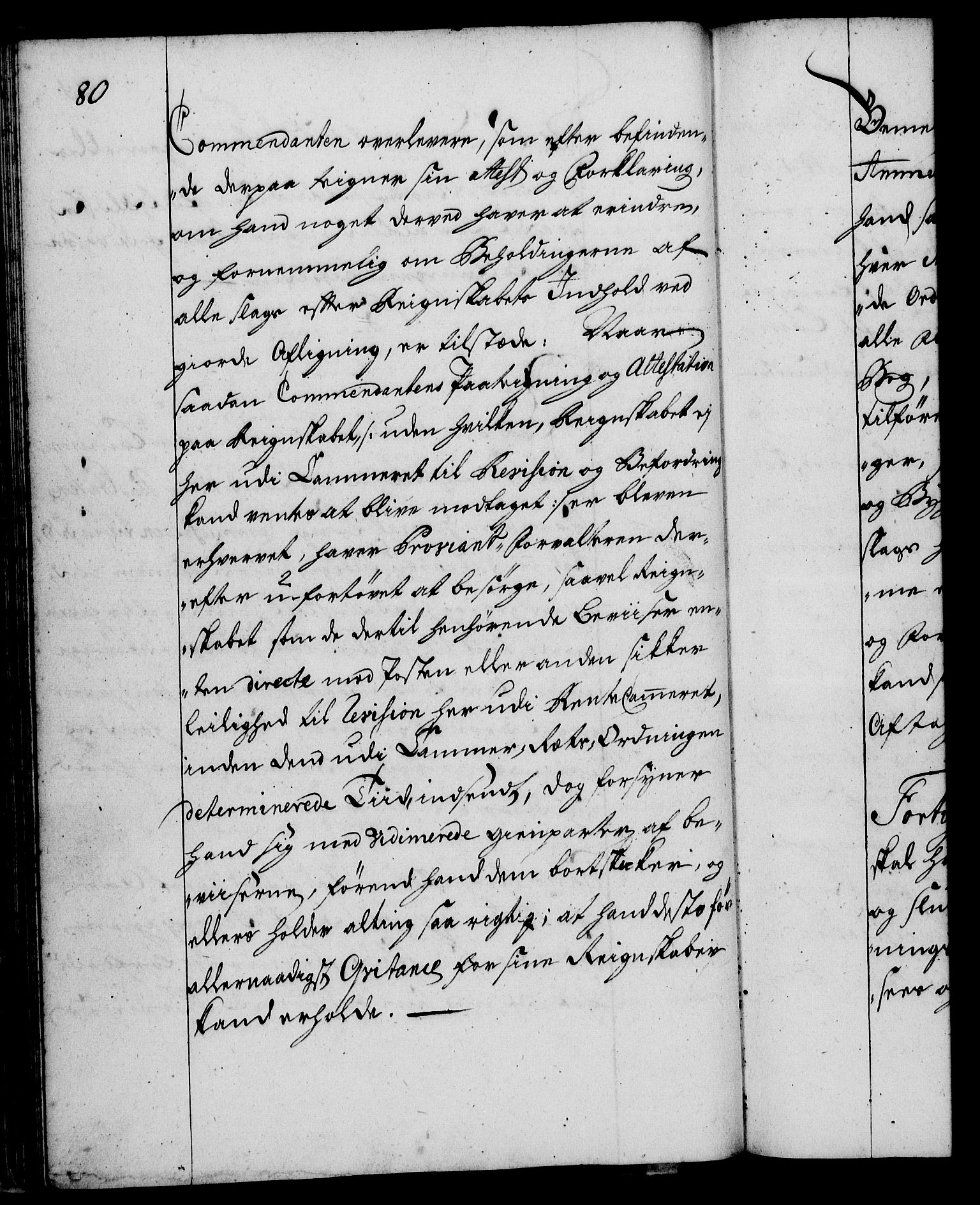 Rentekammeret, Kammerkanselliet, RA/EA-3111/G/Gg/Ggi/L0002: Norsk instruksjonsprotokoll med register (merket RK 53.35), 1729-1751, p. 80