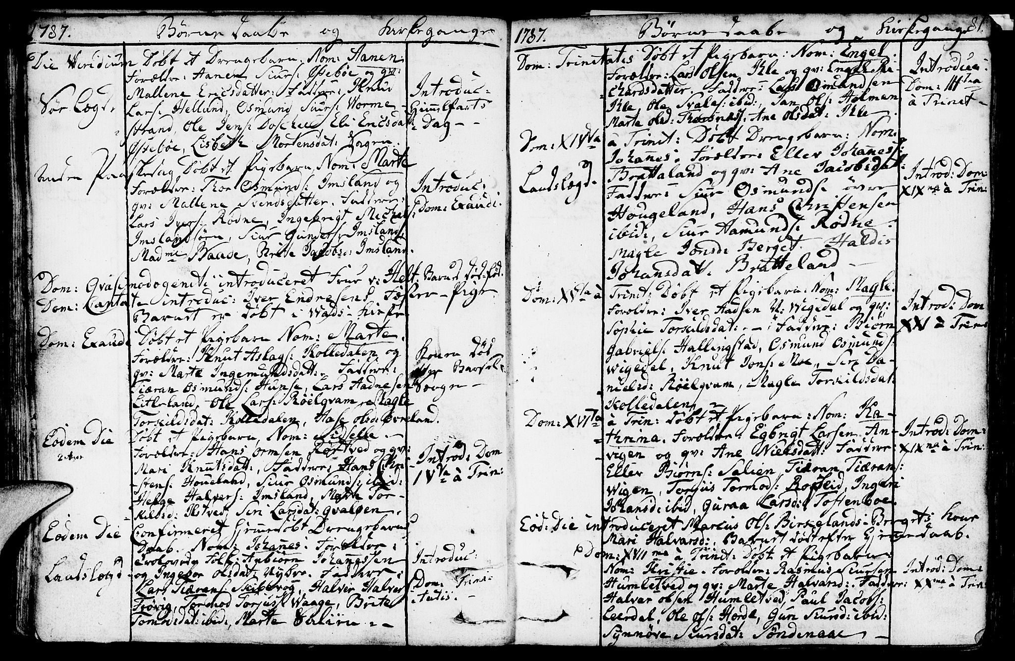 Vikedal sokneprestkontor, SAST/A-101840/01/IV: Parish register (official) no. A 2, 1779-1817, p. 81