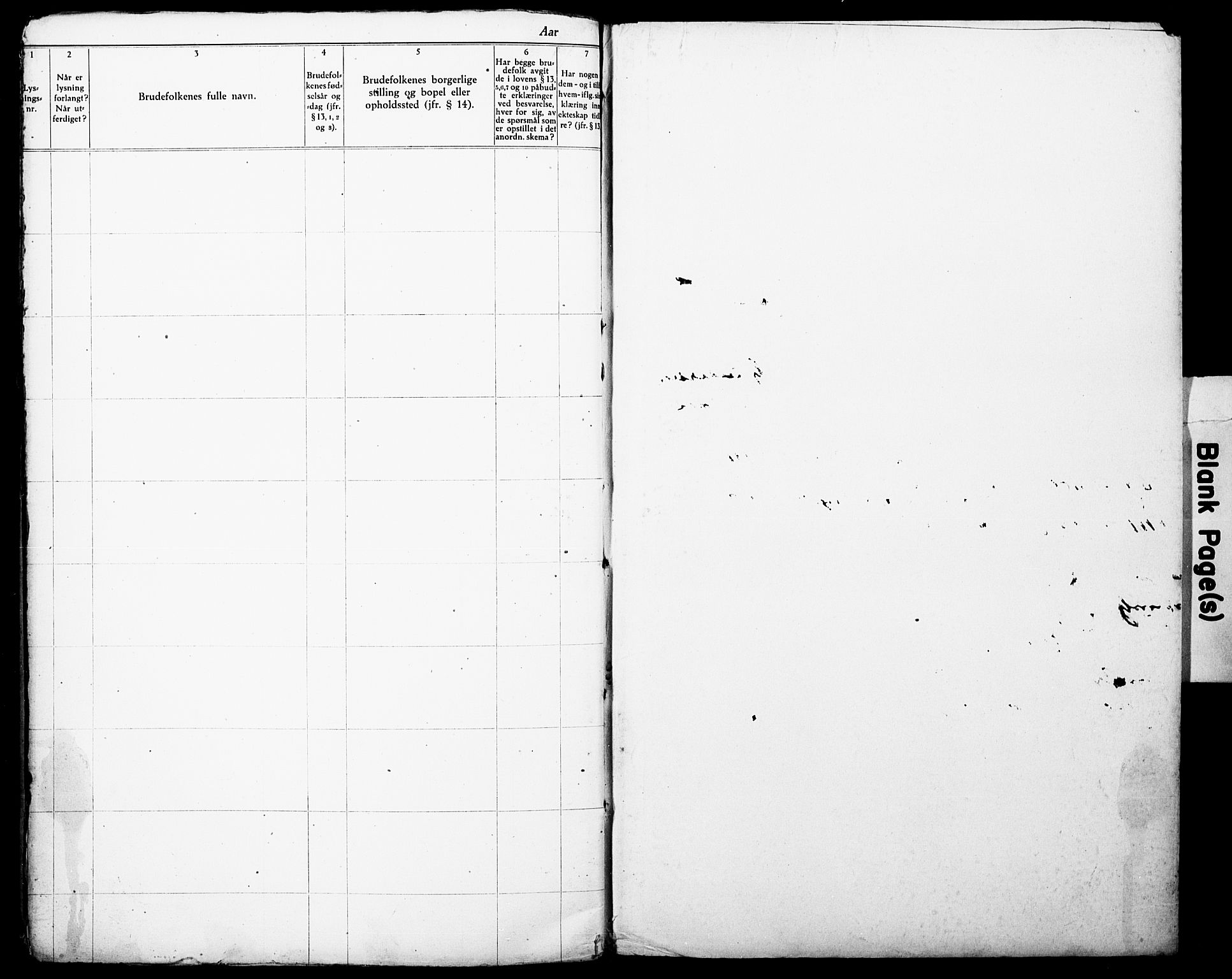 Nordstrand prestekontor Kirkebøker, SAO/A-10362a/H/Ha/L0001: Banns register no. 1, 1919-1919