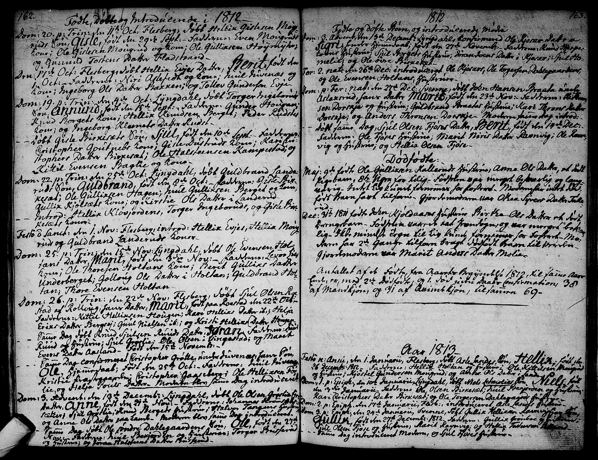 Flesberg kirkebøker, SAKO/A-18/F/Fa/L0004: Parish register (official) no. I 4, 1788-1815, p. 162-163