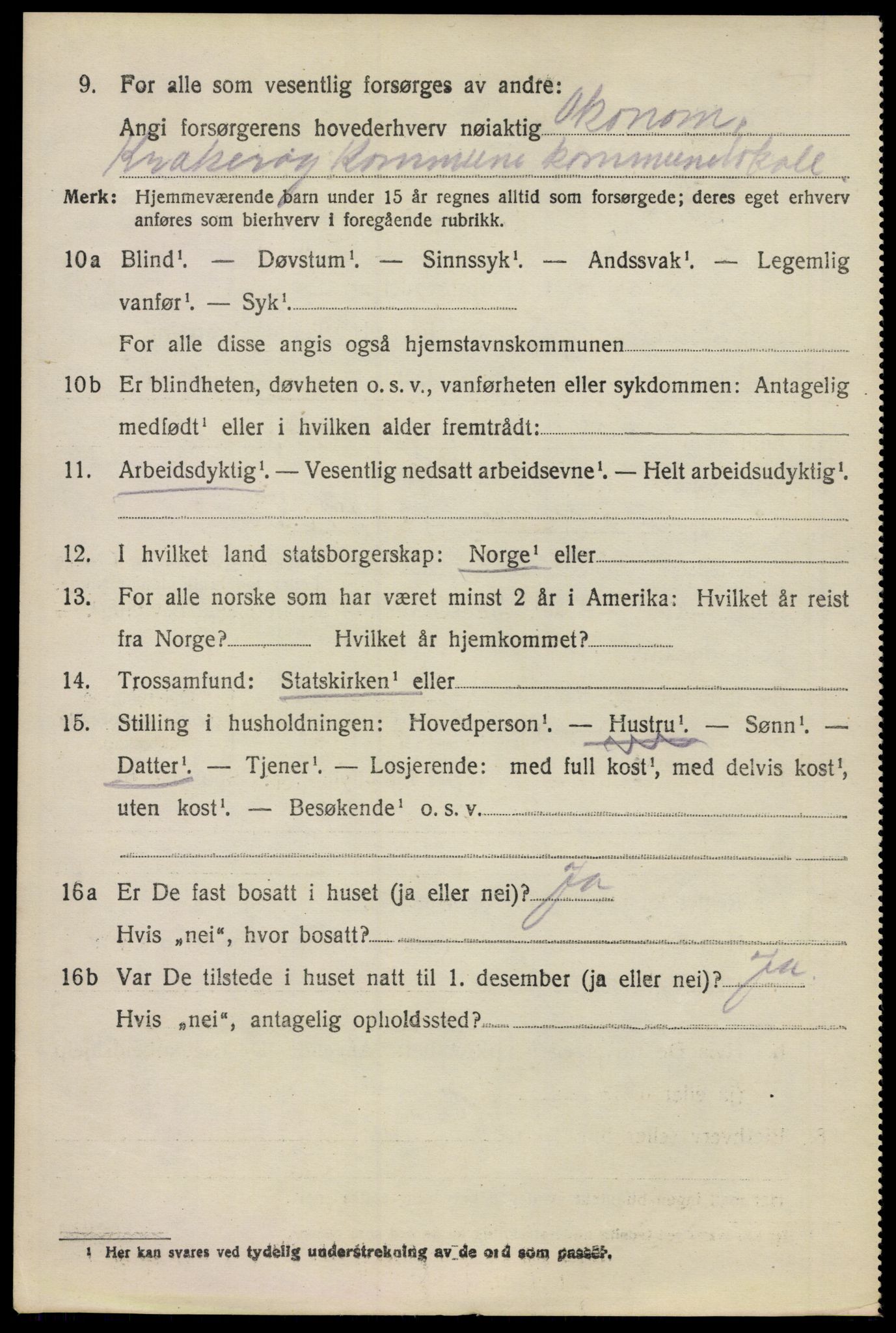 SAO, 1920 census for Kråkerøy, 1920, p. 2209