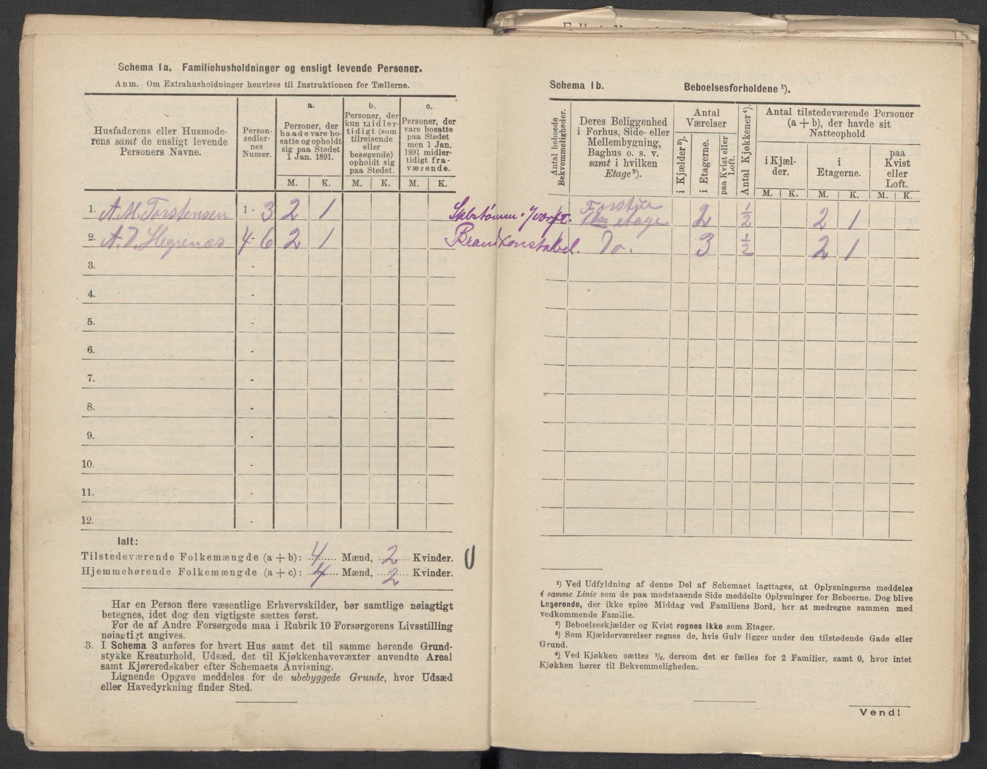 RA, 1891 Census for 1301 Bergen, 1891, p. 564