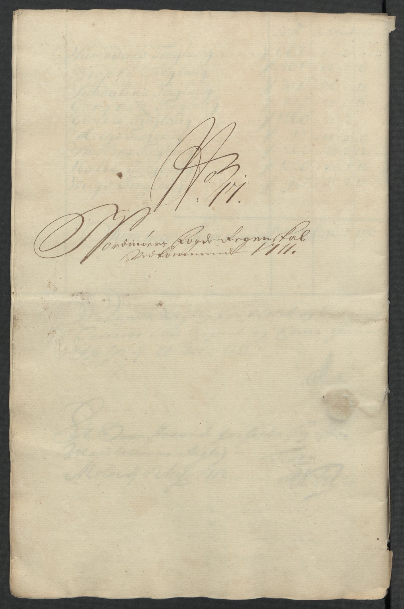 Rentekammeret inntil 1814, Reviderte regnskaper, Fogderegnskap, RA/EA-4092/R56/L3745: Fogderegnskap Nordmøre, 1711, p. 329