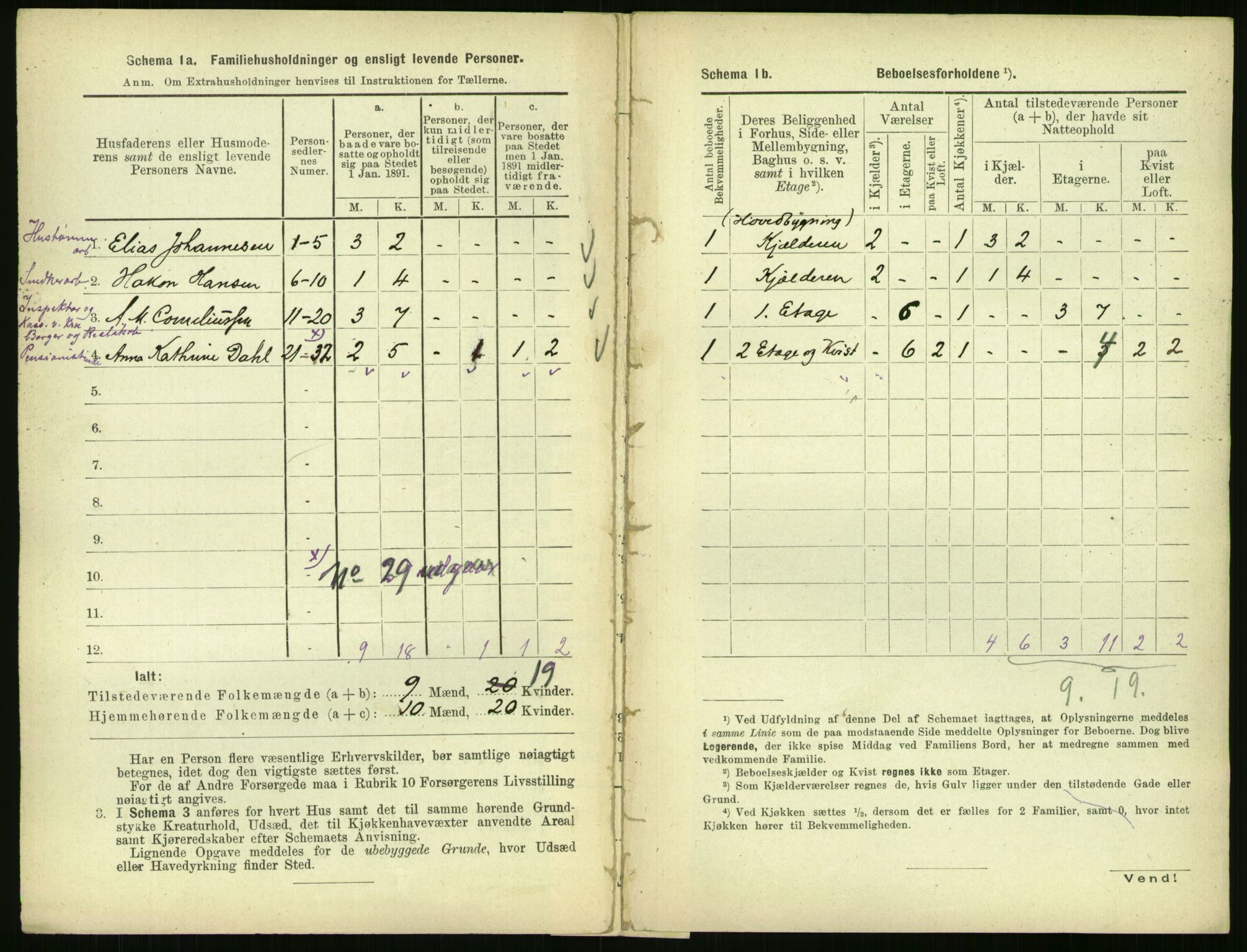 RA, 1891 census for 0301 Kristiania, 1891, p. 28005