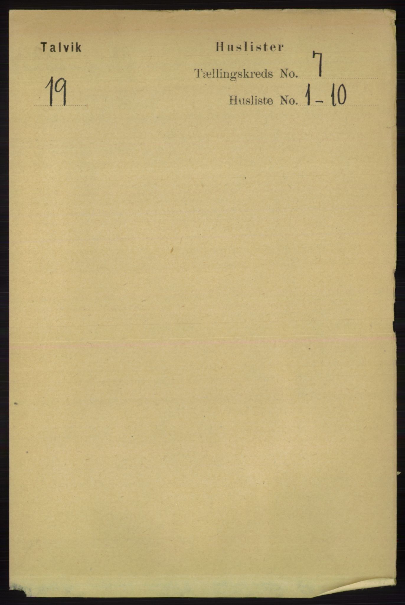 RA, 1891 census for 2013 Talvik, 1891, p. 1961