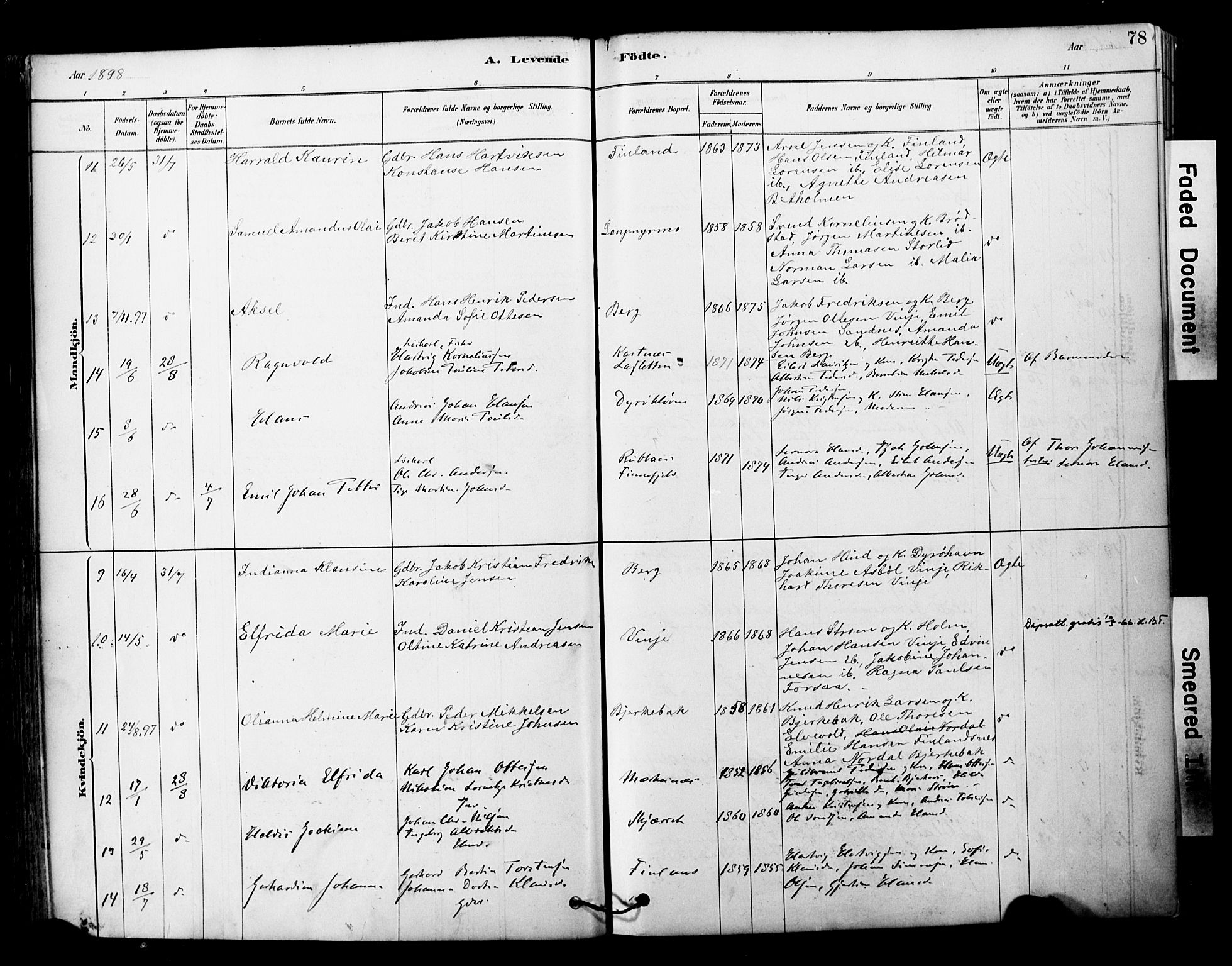 Tranøy sokneprestkontor, AV/SATØ-S-1313/I/Ia/Iaa/L0011kirke: Parish register (official) no. 11, 1878-1904, p. 78