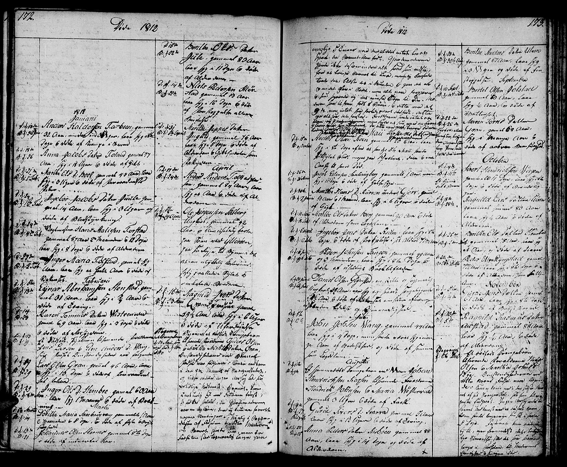 Ministerialprotokoller, klokkerbøker og fødselsregistre - Nord-Trøndelag, SAT/A-1458/730/L0274: Parish register (official) no. 730A03, 1802-1816, p. 172-173