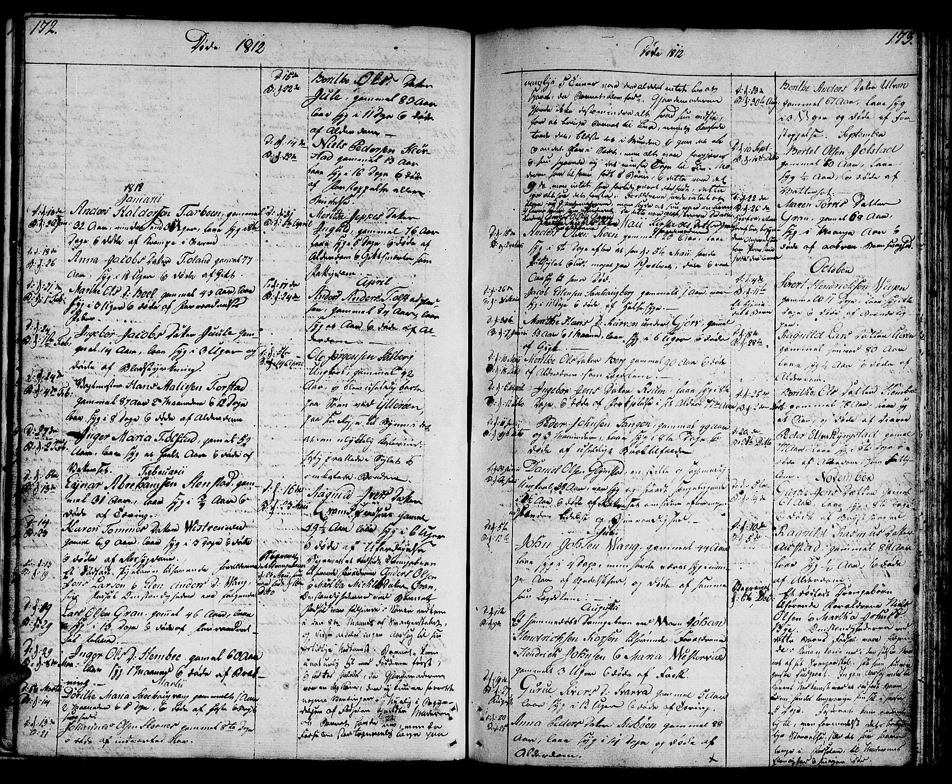 Ministerialprotokoller, klokkerbøker og fødselsregistre - Nord-Trøndelag, AV/SAT-A-1458/730/L0274: Parish register (official) no. 730A03, 1802-1816, p. 172-173