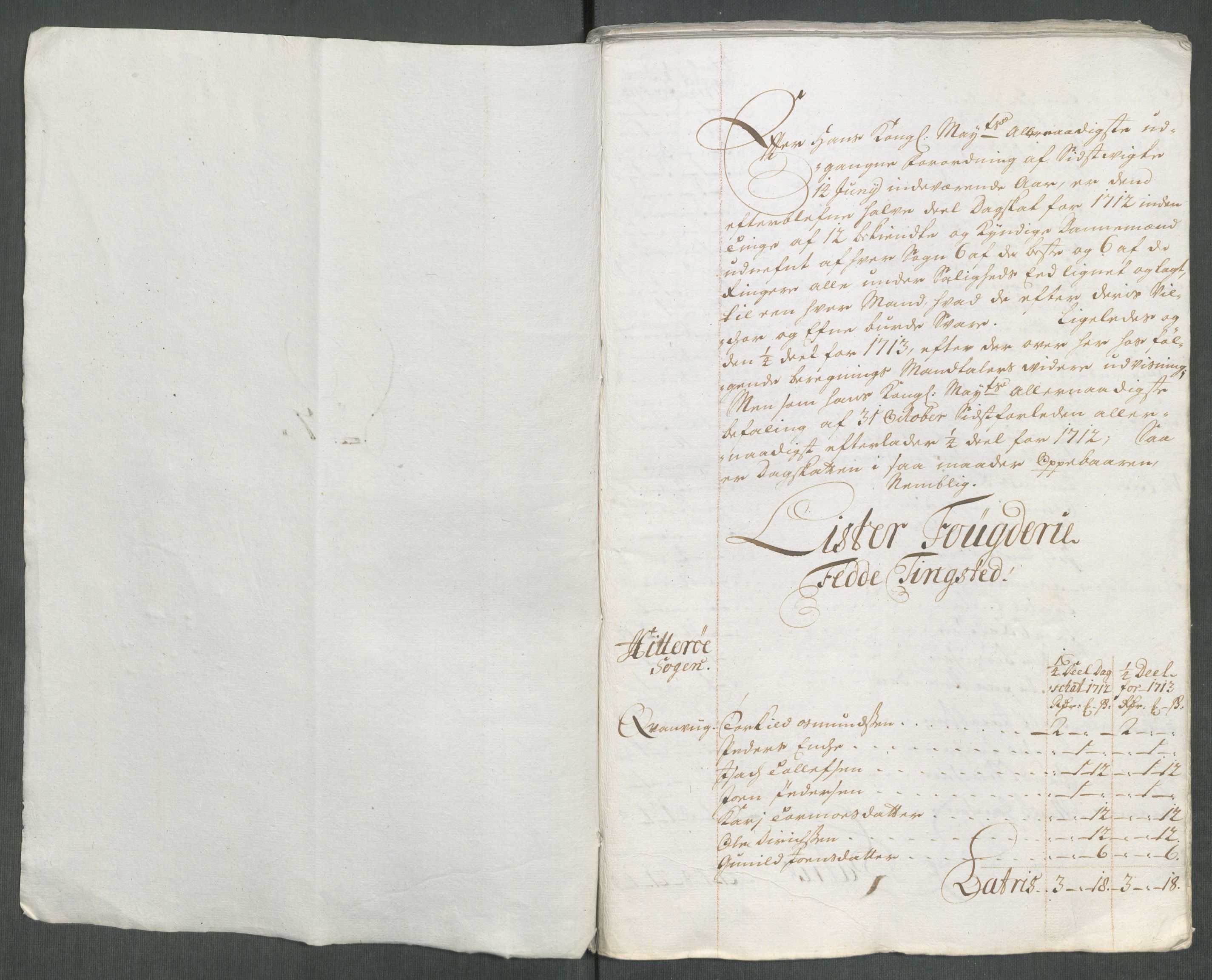 Rentekammeret inntil 1814, Reviderte regnskaper, Fogderegnskap, RA/EA-4092/R43/L2556: Fogderegnskap Lista og Mandal, 1713, p. 71