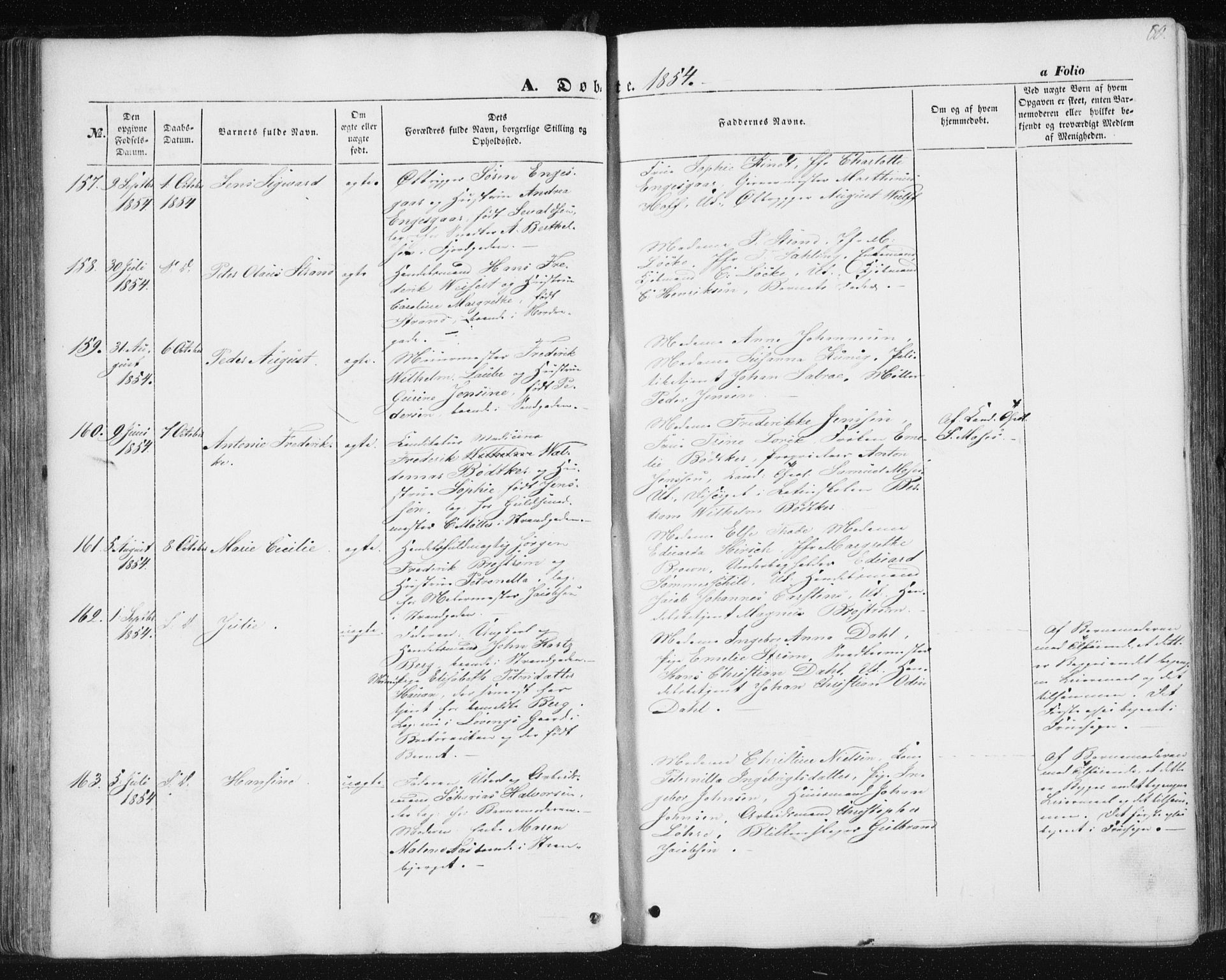 Ministerialprotokoller, klokkerbøker og fødselsregistre - Sør-Trøndelag, AV/SAT-A-1456/602/L0112: Parish register (official) no. 602A10, 1848-1859, p. 80