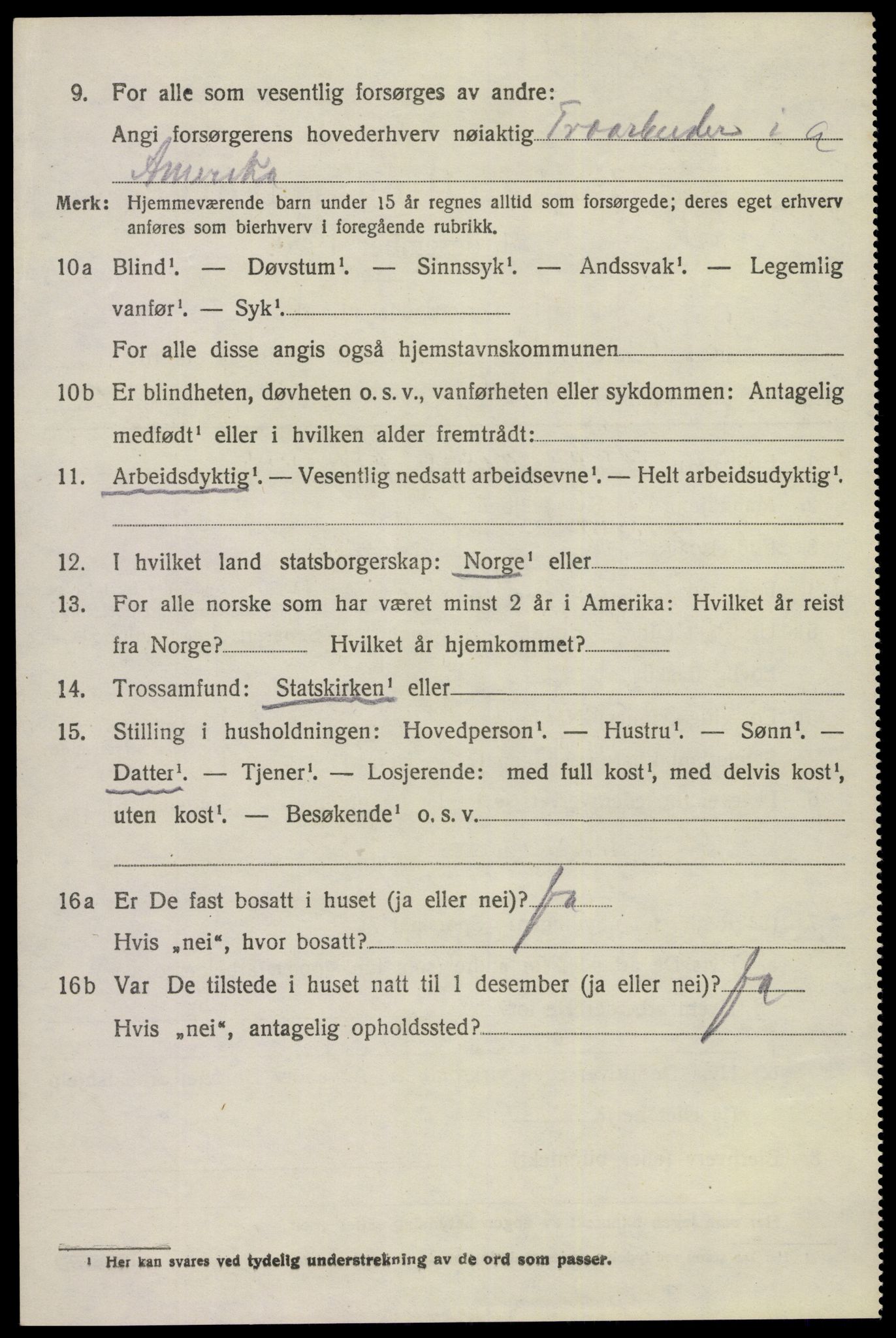 SAKO, 1920 census for Eidanger, 1920, p. 6685