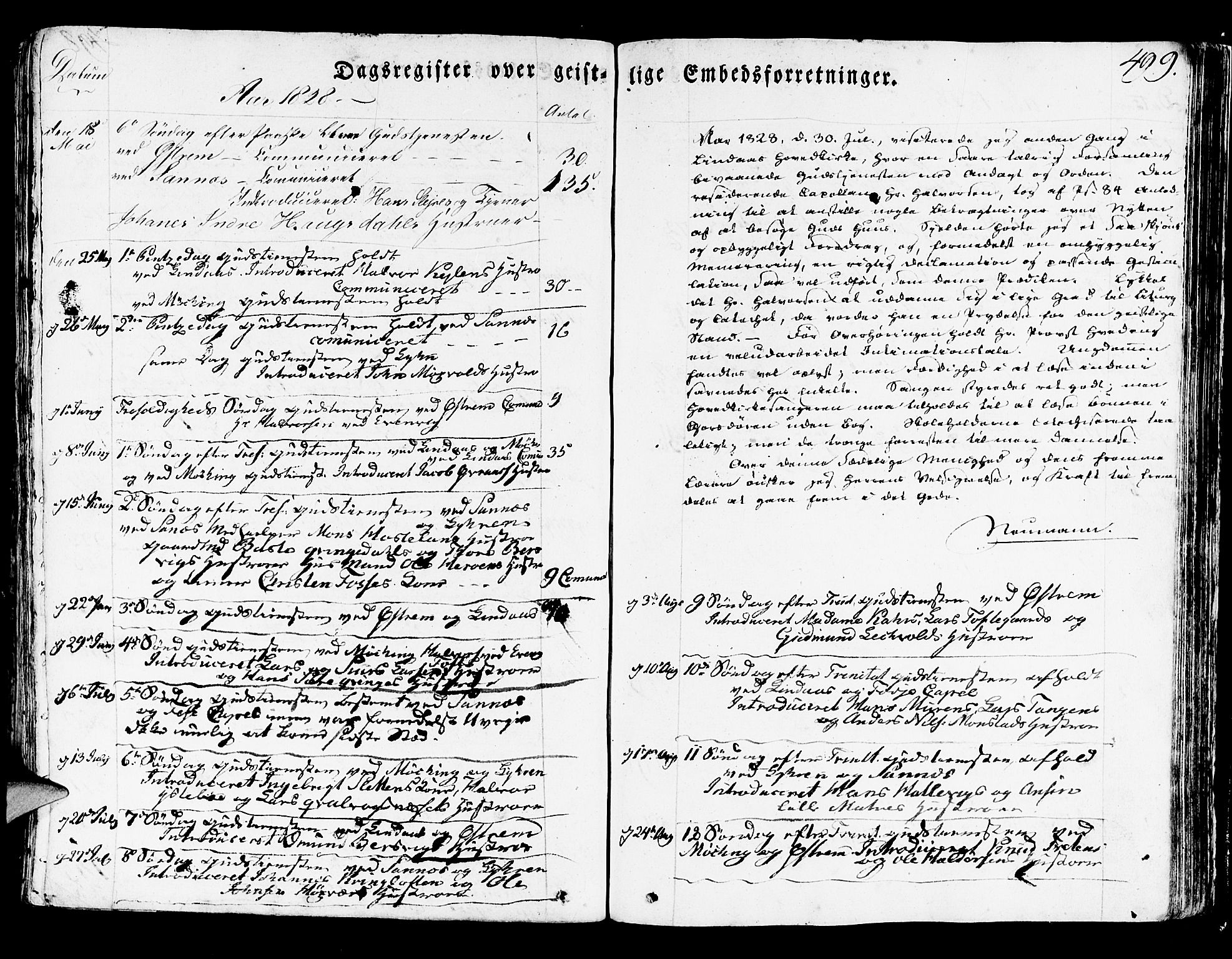 Lindås Sokneprestembete, SAB/A-76701/H/Haa: Parish register (official) no. A 8, 1823-1836, p. 499