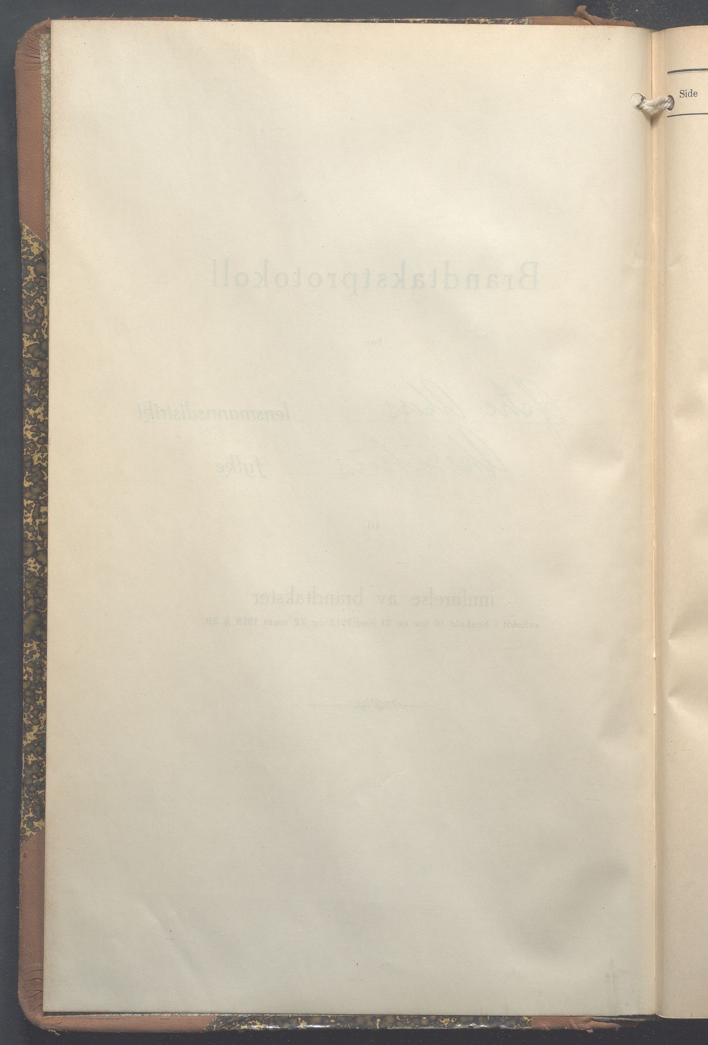 Lensmennene i Aker, OBA/A-10133/F/Fc/L0025: Branntakstprotokoll, 1928-1935