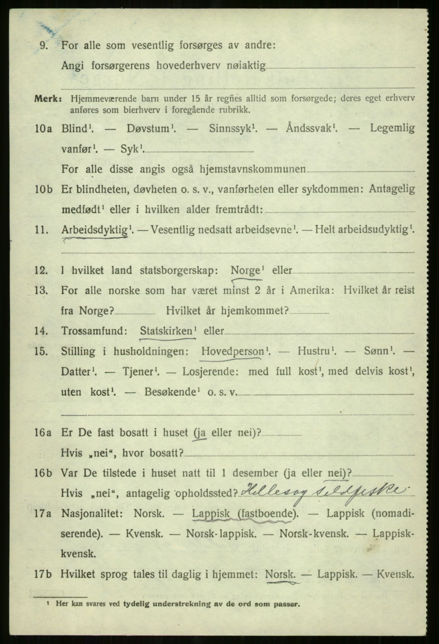SATØ, 1920 census for Tromsøysund, 1920, p. 10711