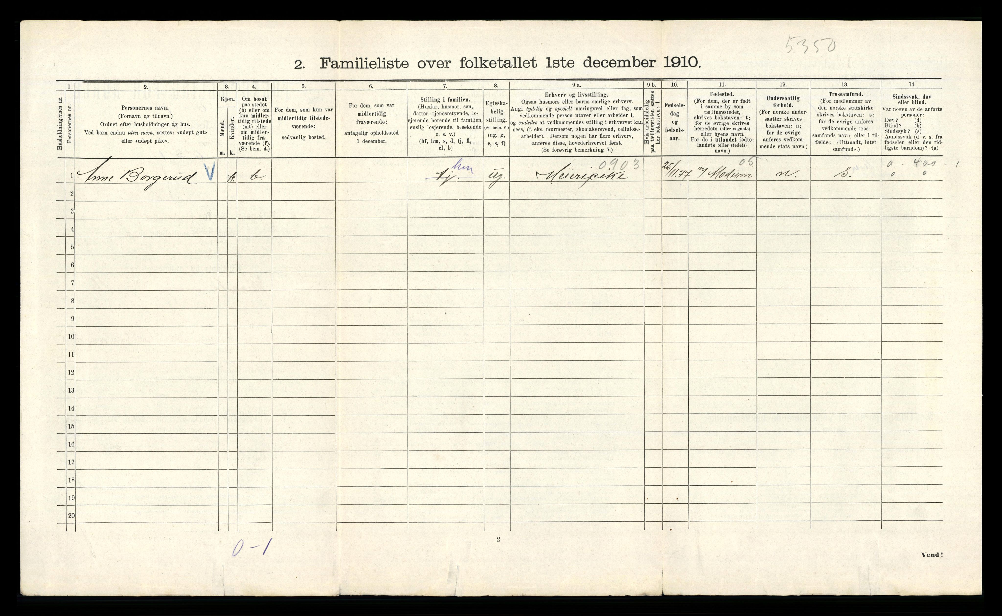 RA, 1910 census for Kristiania, 1910, p. 123202