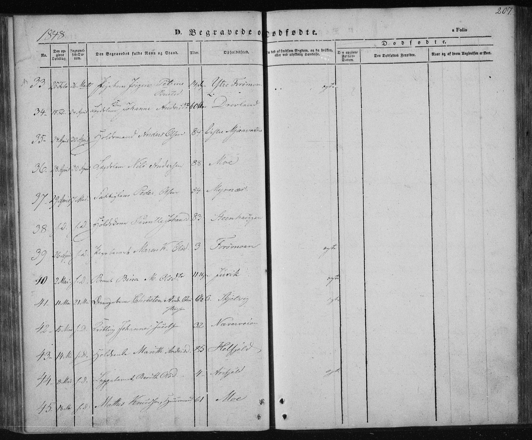 Ministerialprotokoller, klokkerbøker og fødselsregistre - Nordland, AV/SAT-A-1459/820/L0291: Parish register (official) no. 820A12, 1846-1854, p. 207