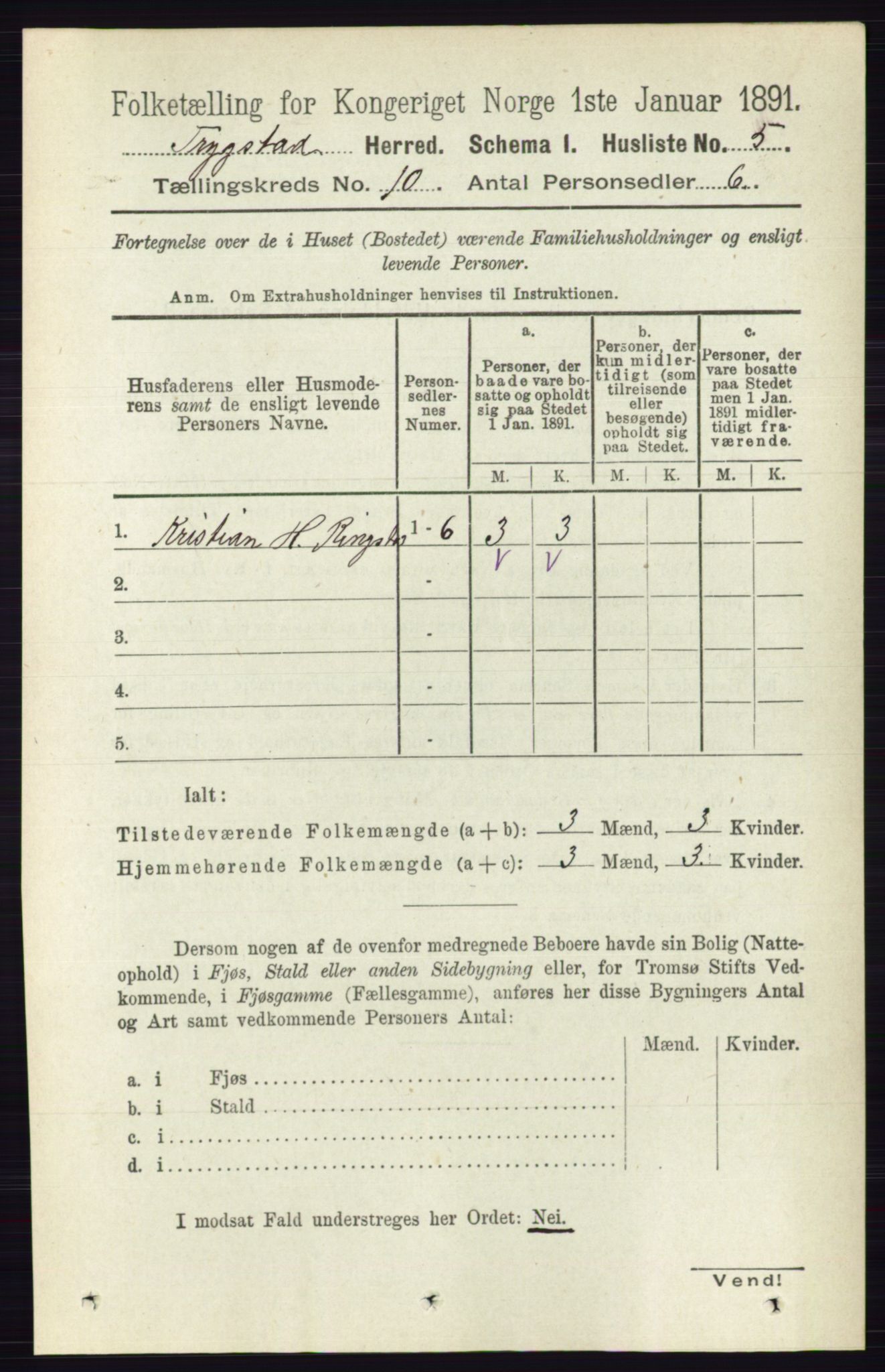 RA, 1891 Census for 0122 Trøgstad, 1891, p. 4235