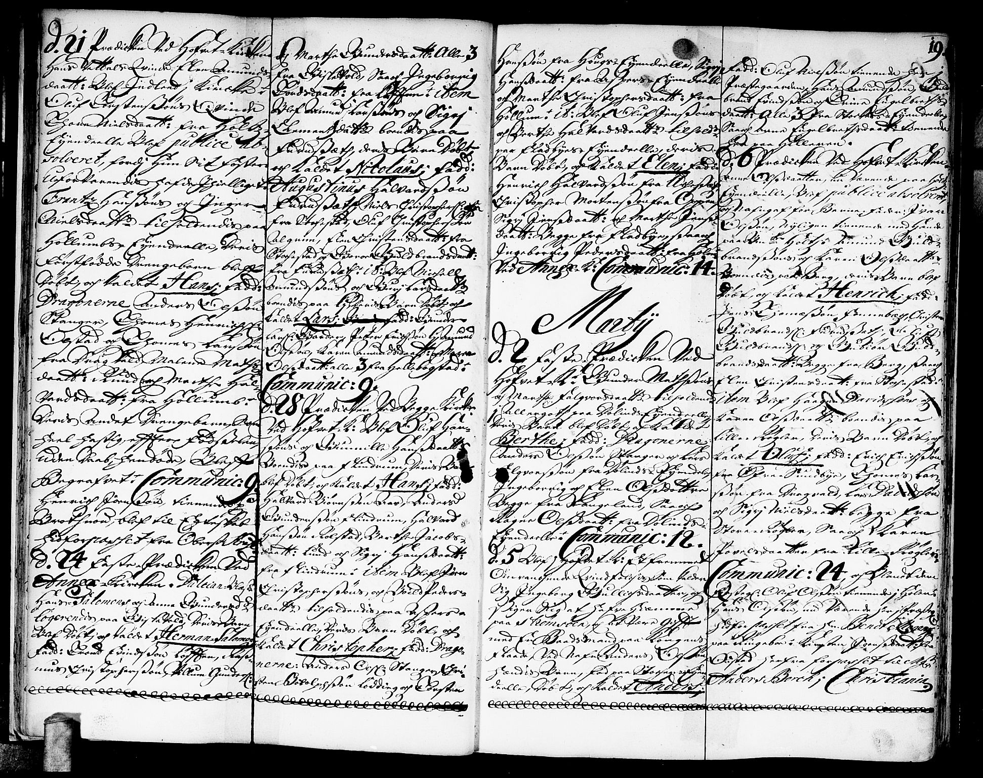 Ullensaker prestekontor Kirkebøker, AV/SAO-A-10236a/F/Fa/L0003: Parish register (official) no. I 3, 1711-1720, p. 19