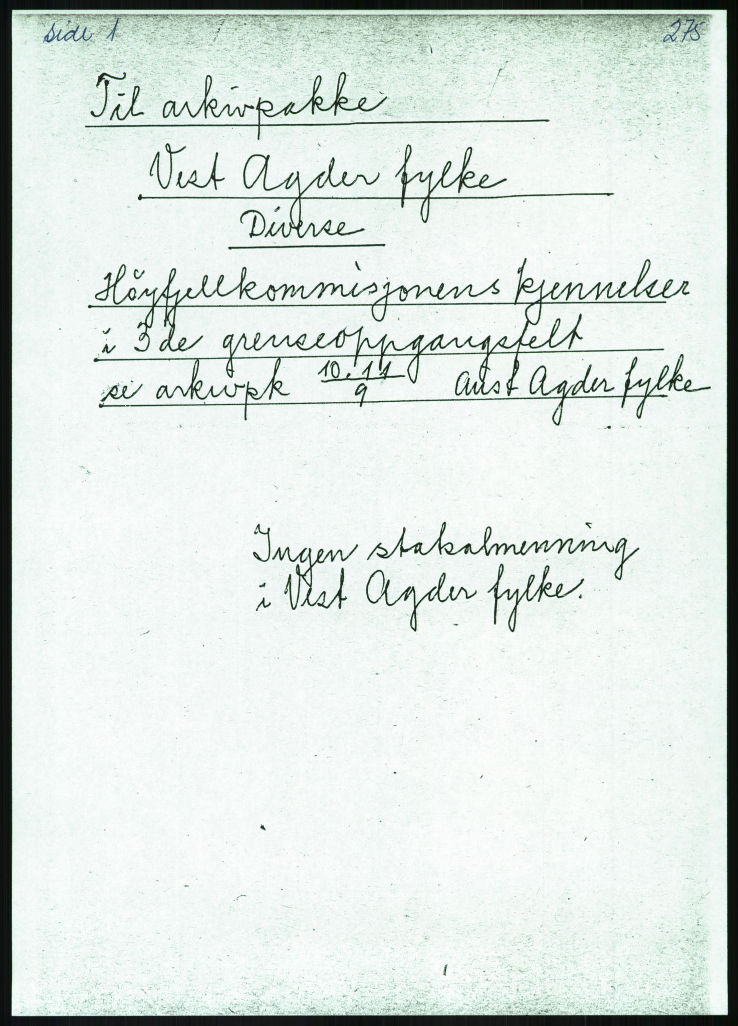 Direktoratet for statens skoger, RA/S-1600/2/E/Eg/L0002: Arkivliste for 10.11-serien. Akershus til Sør-Trøndelag fylke. Mappenr. 1 - 925, 1957-1992, p. 344