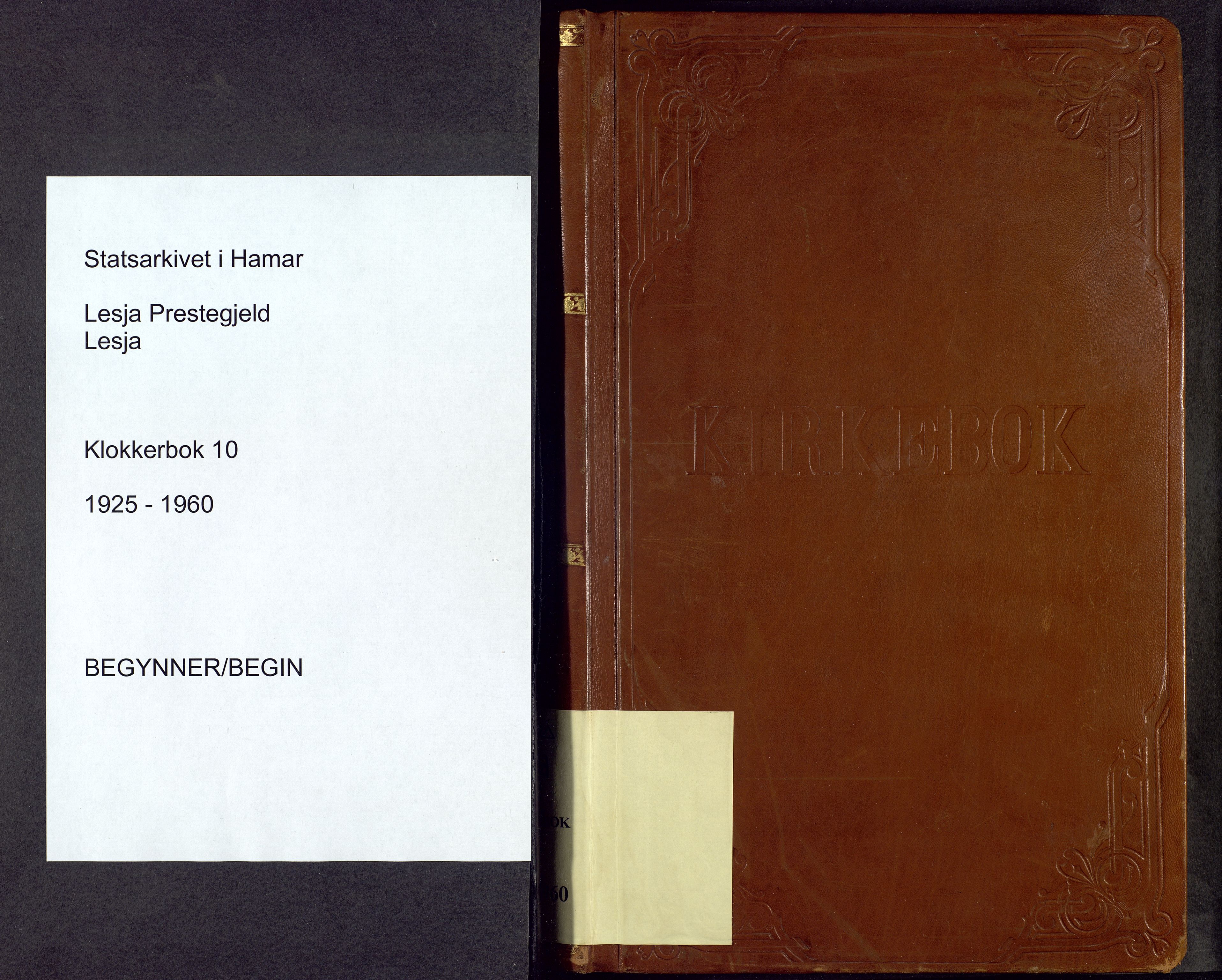 Lesja prestekontor, AV/SAH-PREST-068/H/Ha/Hab/L0010: Parish register (copy) no. 10, 1925-1960