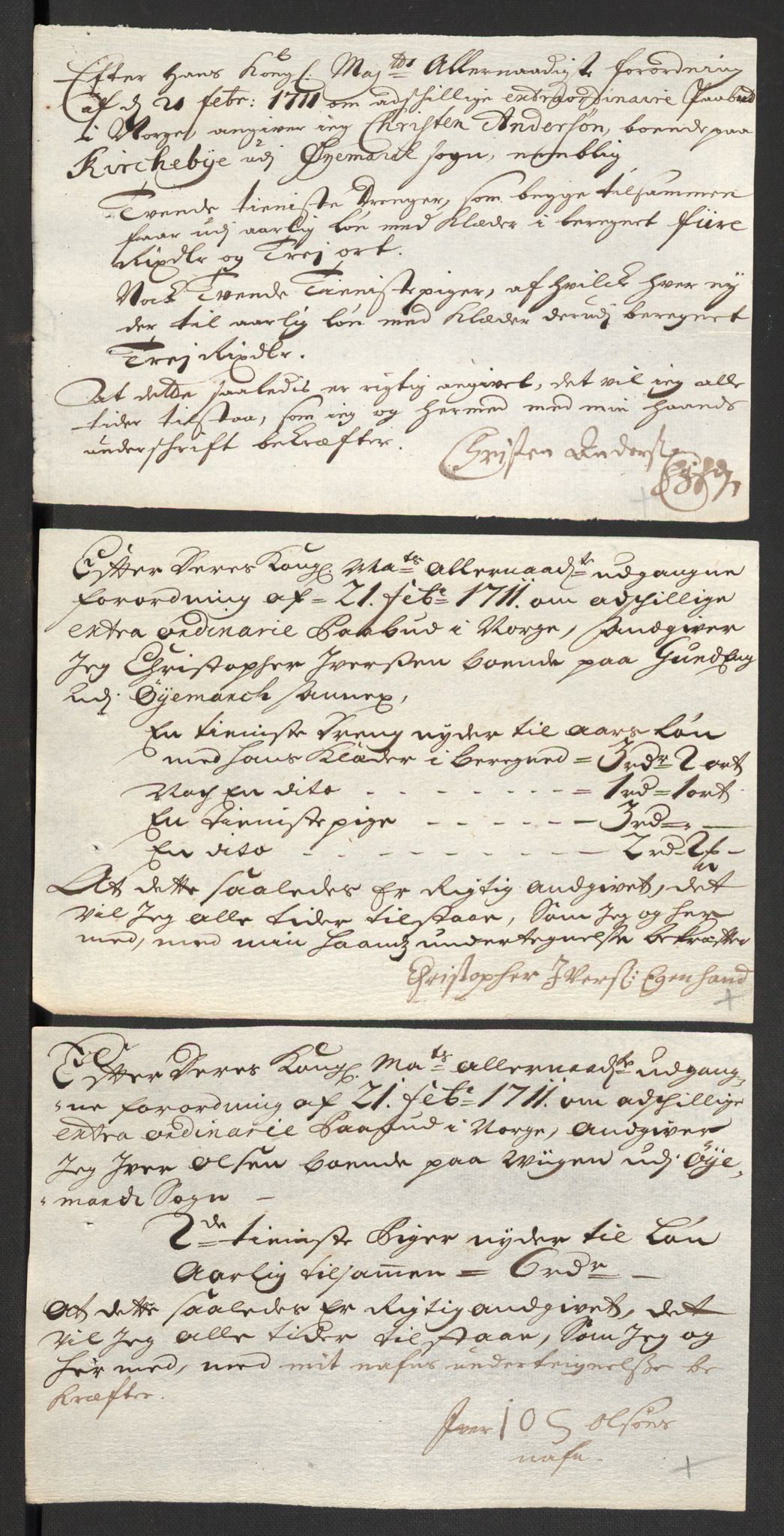 Rentekammeret inntil 1814, Reviderte regnskaper, Fogderegnskap, AV/RA-EA-4092/R01/L0020: Fogderegnskap Idd og Marker, 1711, p. 642