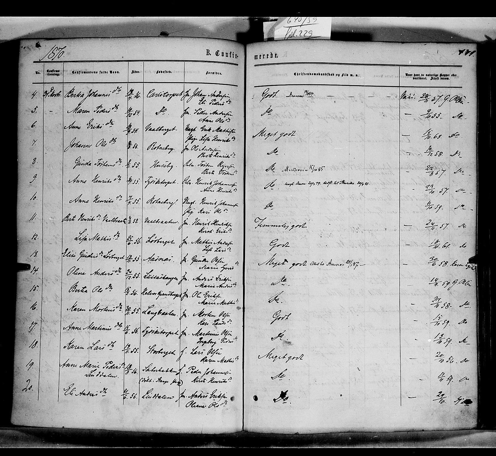 Grue prestekontor, AV/SAH-PREST-036/H/Ha/Haa/L0010: Parish register (official) no. 10, 1864-1873, p. 171