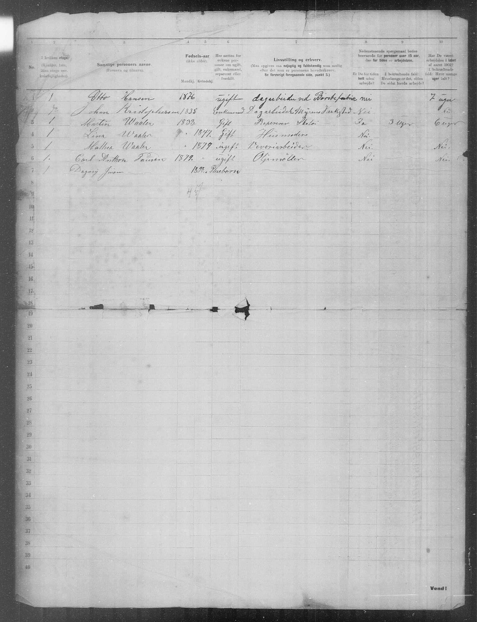 OBA, Municipal Census 1902 for Kristiania, 1902, p. 24118