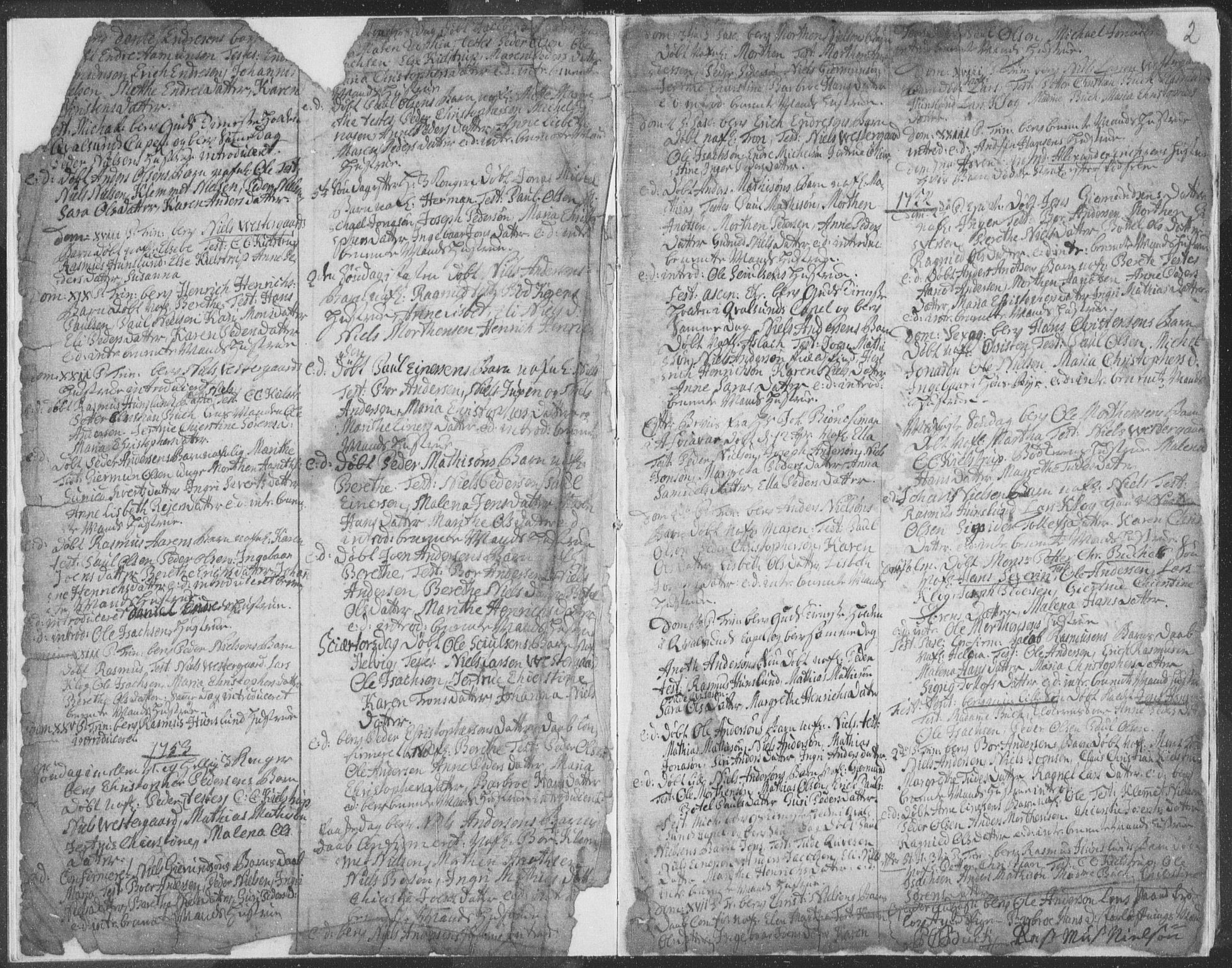 Hammerfest sokneprestkontor, AV/SATØ-S-1347/H/Ha/L0002.kirke: Parish register (official) no. 2, 1751-1821, p. 2