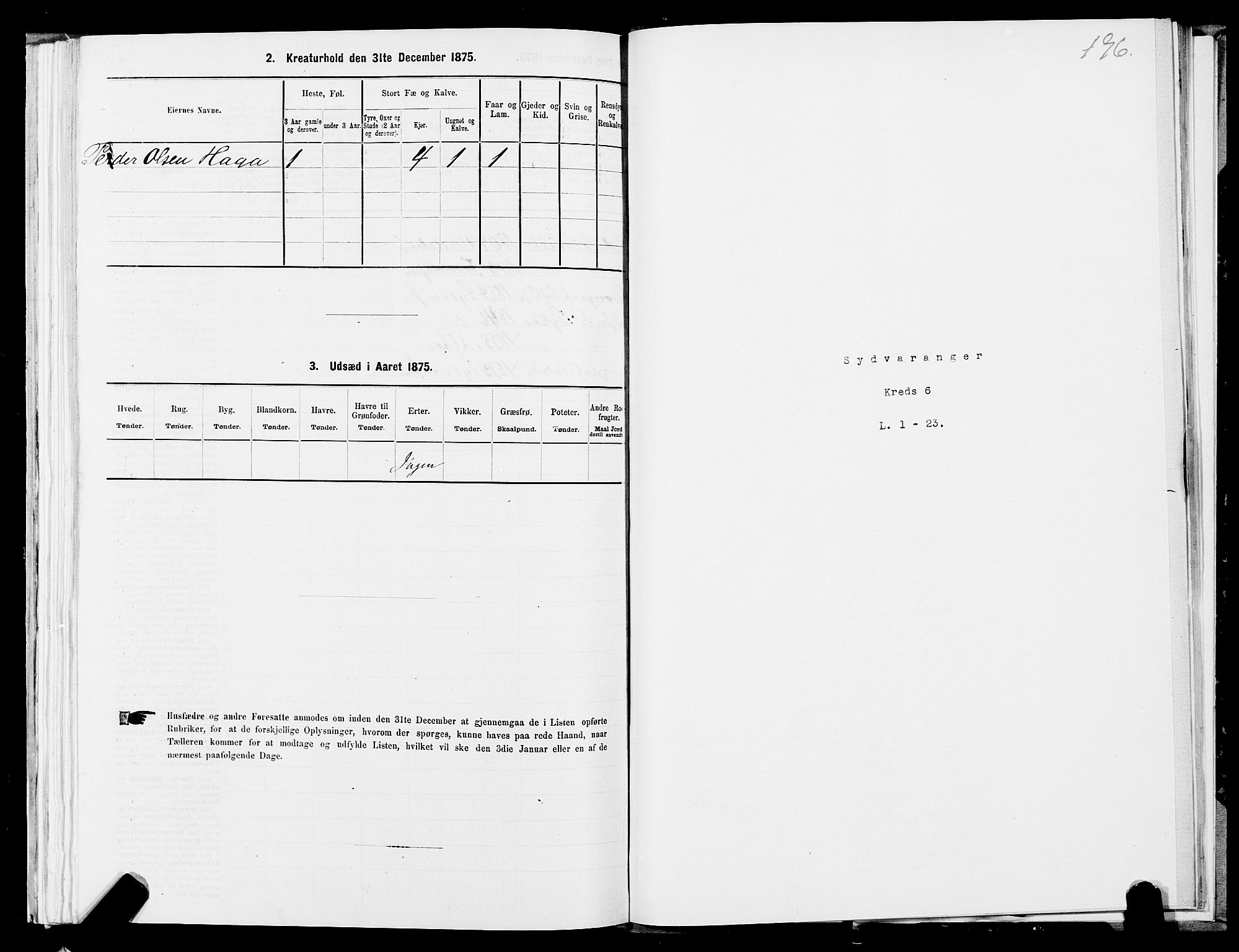 SATØ, 1875 census for 2030P Sør-Varanger, 1875, p. 2196