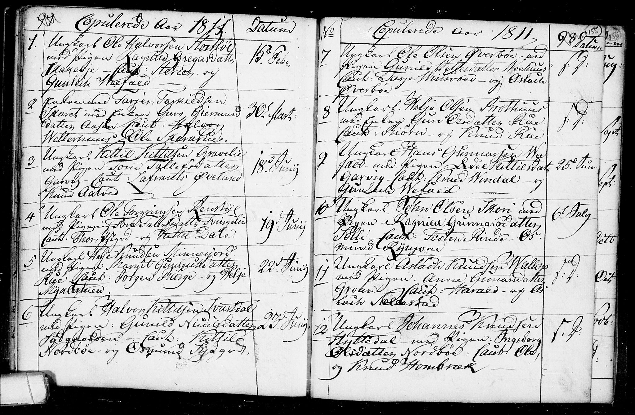 Seljord kirkebøker, SAKO/A-20/F/Fa/L0008: Parish register (official) no. I 8, 1755-1814, p. 155