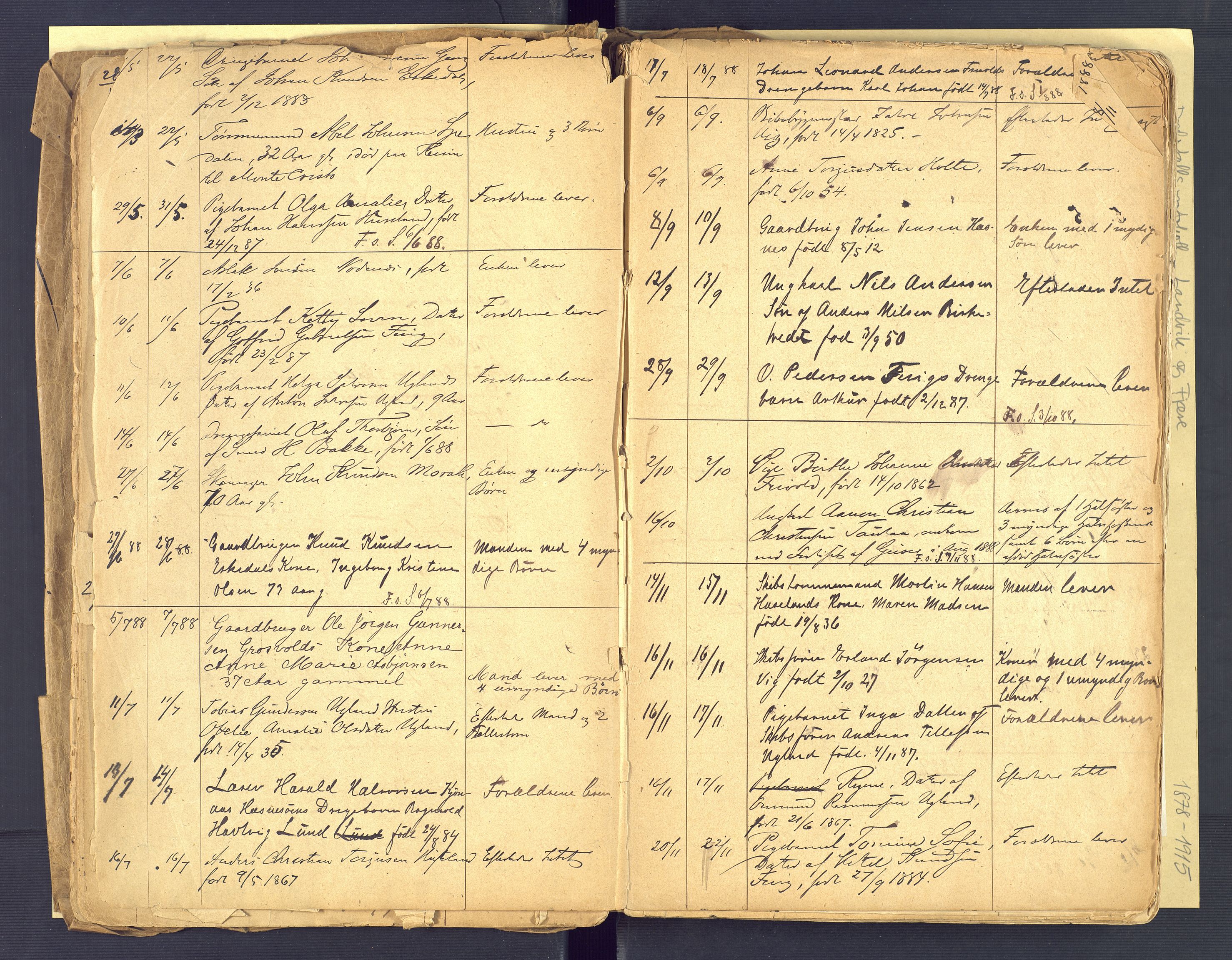 Landvik og Fjære lensmannskontor, AV/SAK-1241-0027/F/Fe/L0001: Dødsfallsprotokoll Landvik og Fjære nr 137, 1878-1915