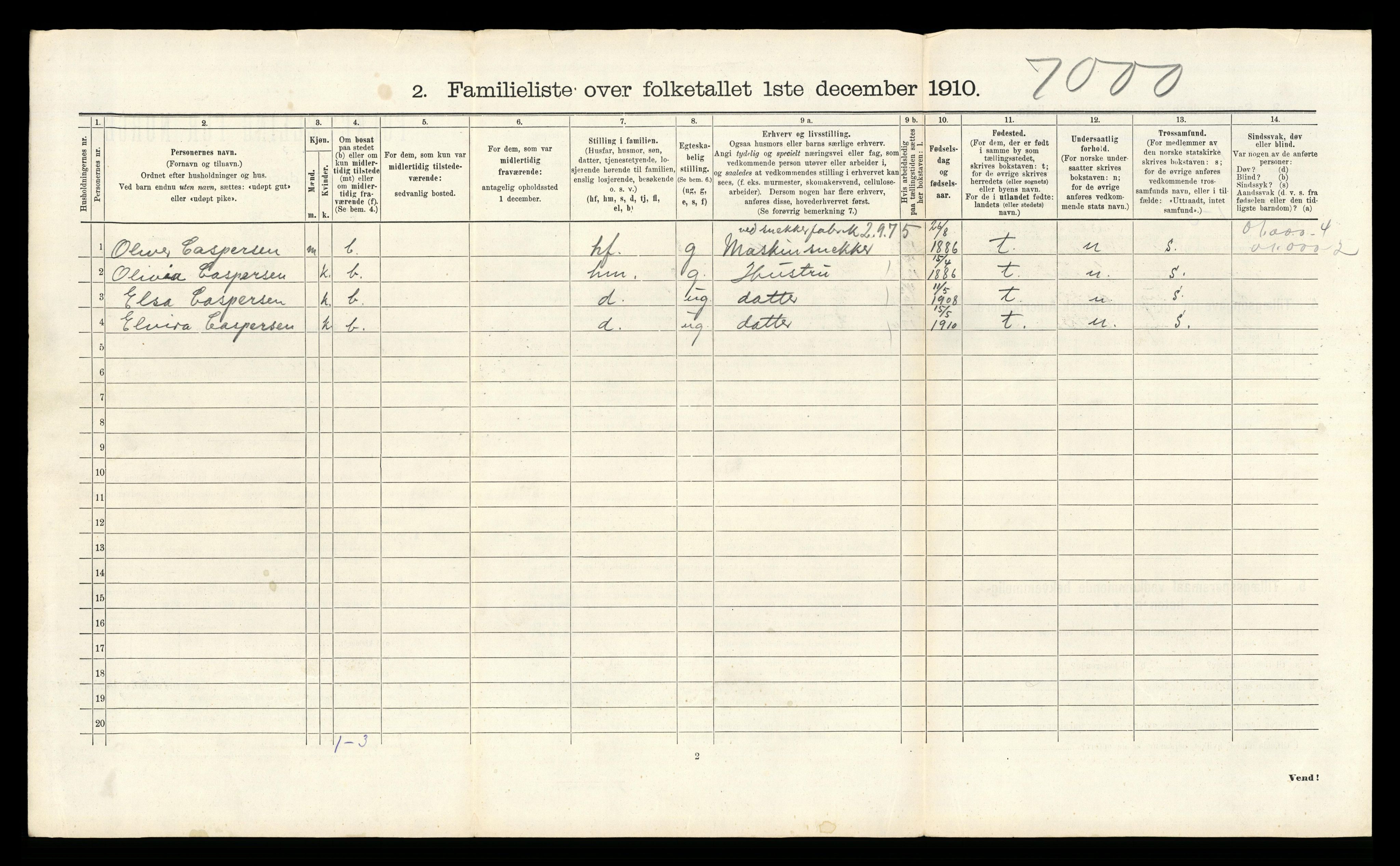 RA, 1910 census for Fredrikstad, 1910, p. 9995