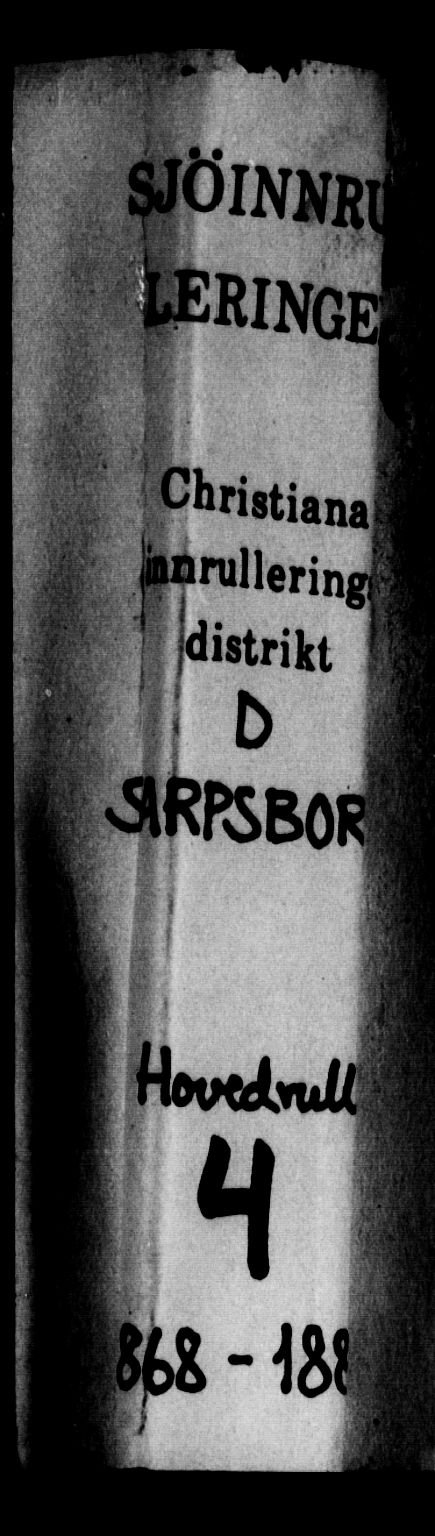 Sarpsborg mønstringskontor, AV/SAO-A-10569c/F/Fc/Fcb/L0004: Hovedrulle, 1868-1881, p. 1