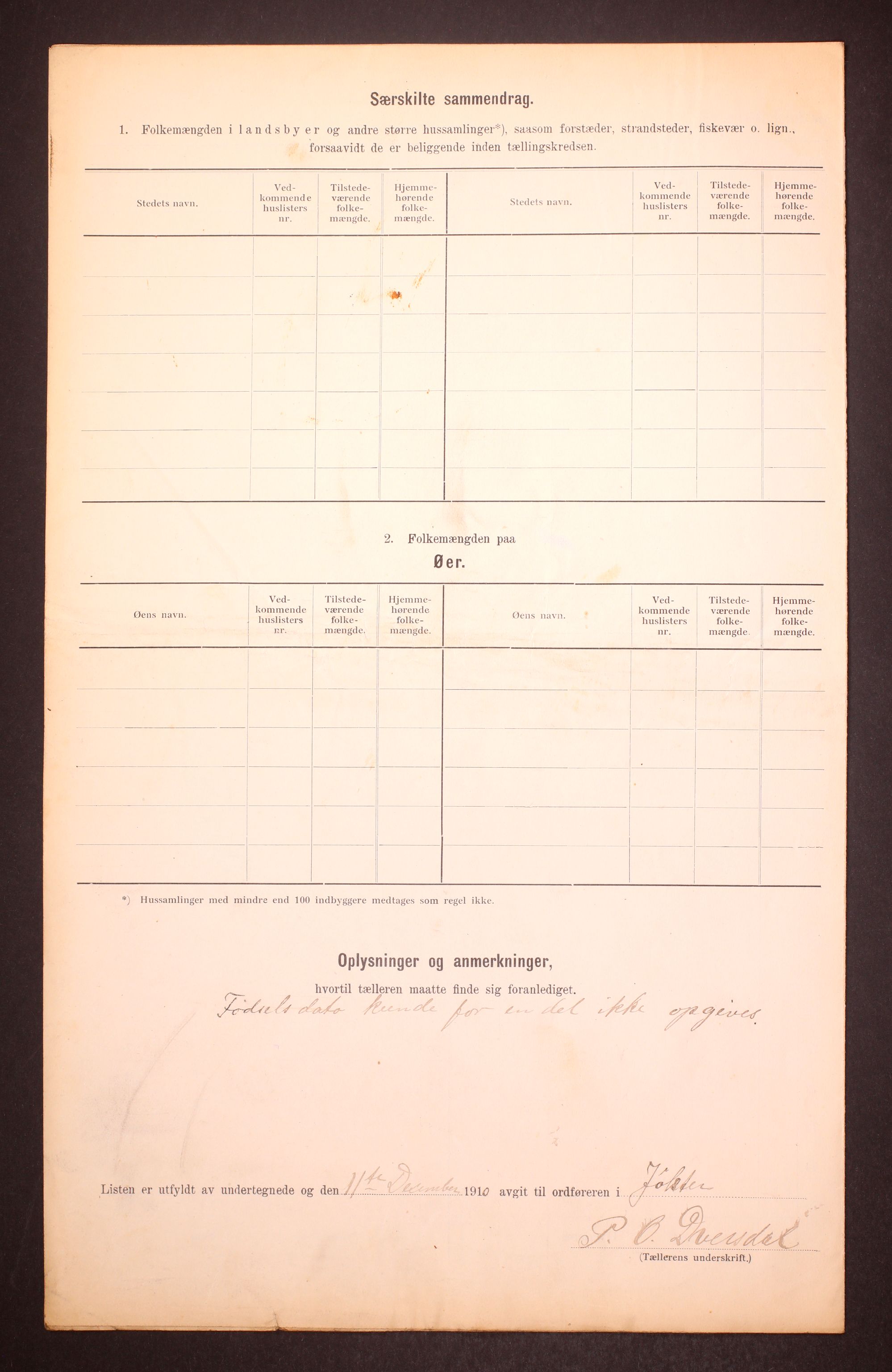 RA, 1910 census for Jølster, 1910, p. 42