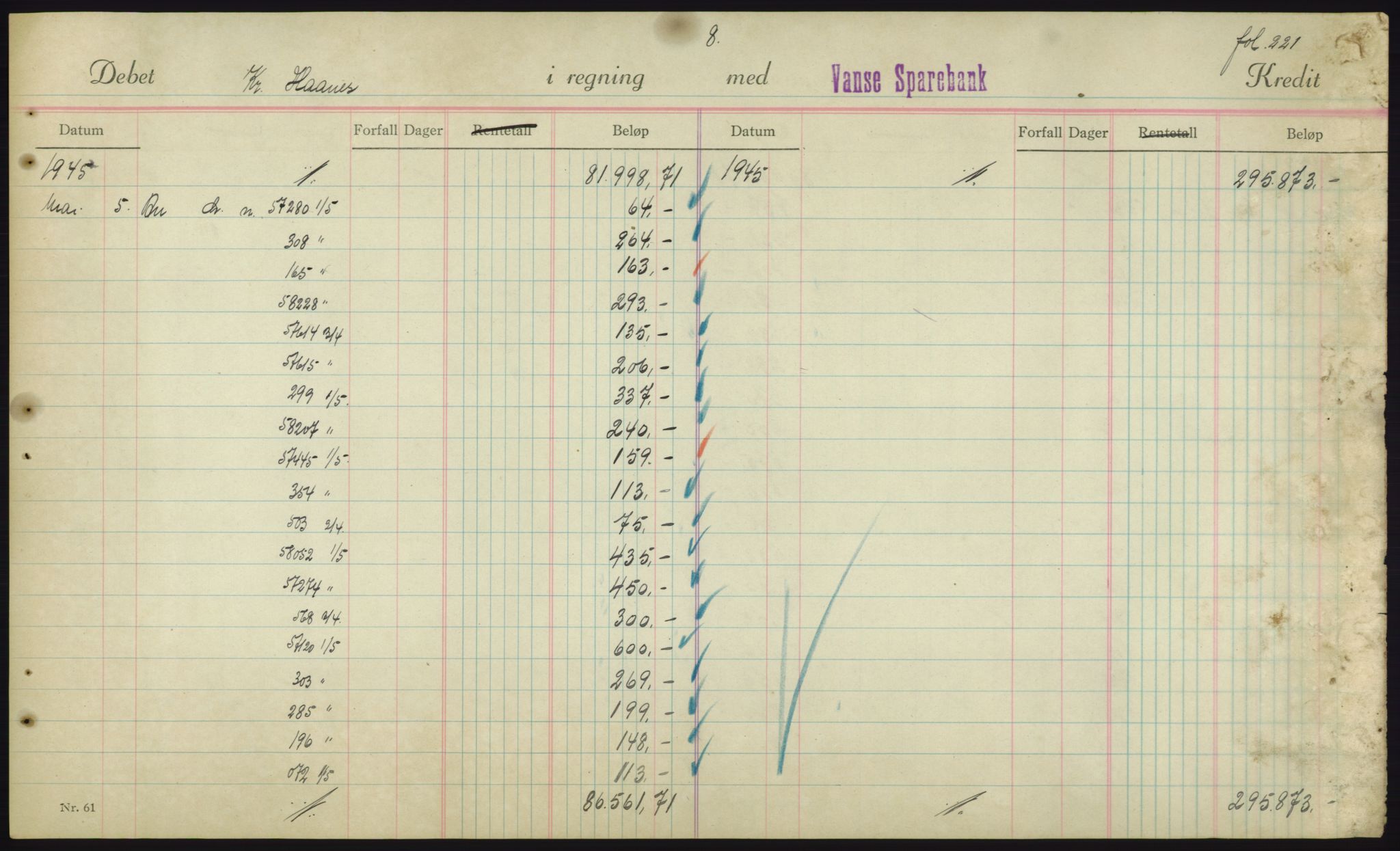 Forsvarsdepartementet, 10. kontor / Oppgjørskontoret, AV/RA-RAFA-1225/D/Db/L0180: Lista oppgjørskontor, 1942-1952, p. 1925