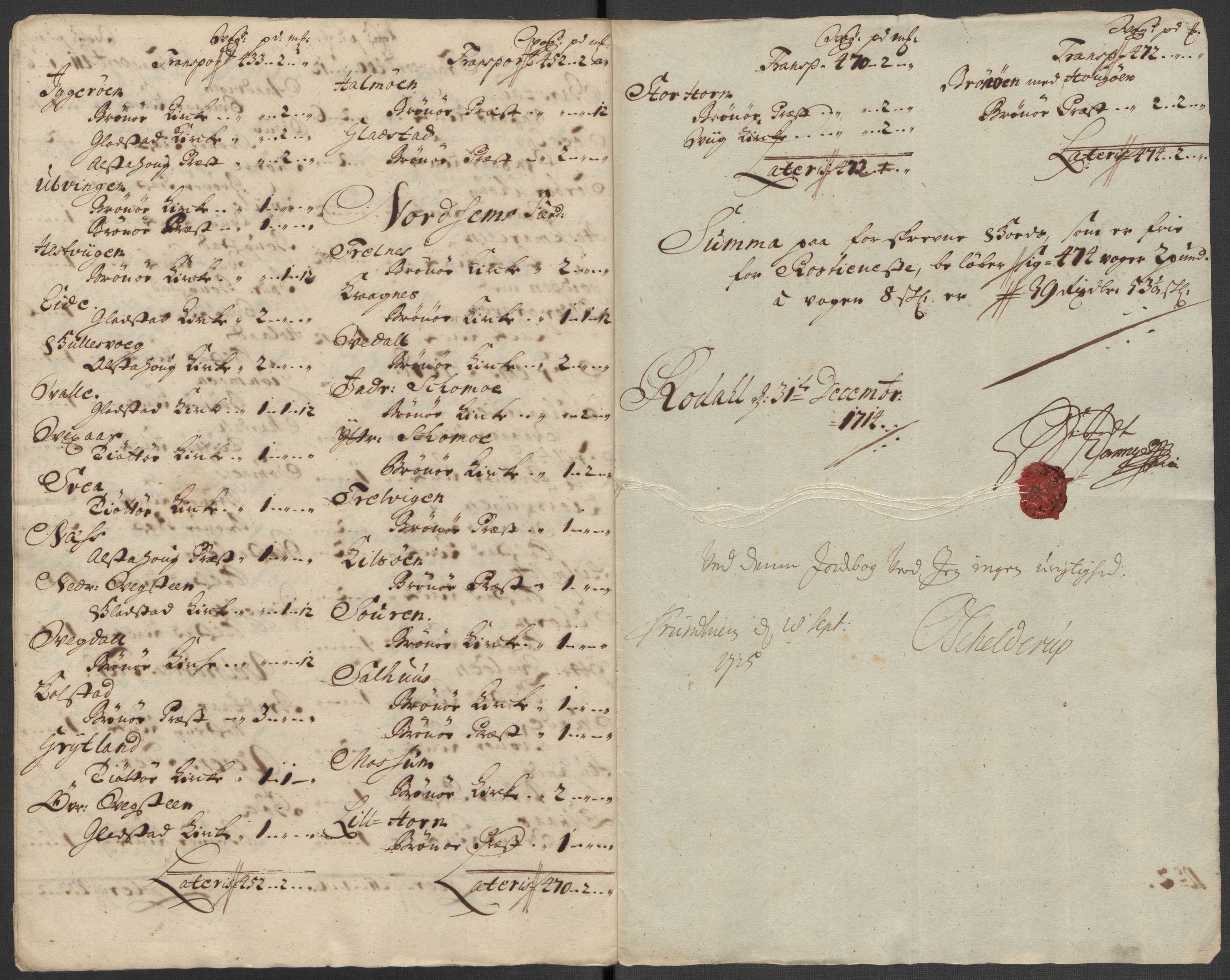 Rentekammeret inntil 1814, Reviderte regnskaper, Fogderegnskap, RA/EA-4092/R65/L4513: Fogderegnskap Helgeland, 1714-1715, p. 100