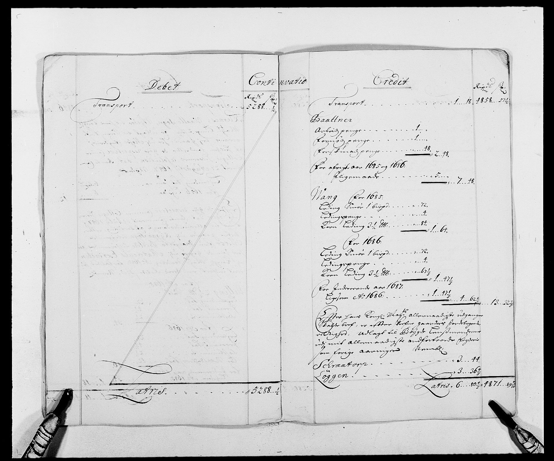 Rentekammeret inntil 1814, Reviderte regnskaper, Fogderegnskap, AV/RA-EA-4092/R02/L0105: Fogderegnskap Moss og Verne kloster, 1685-1687, p. 272