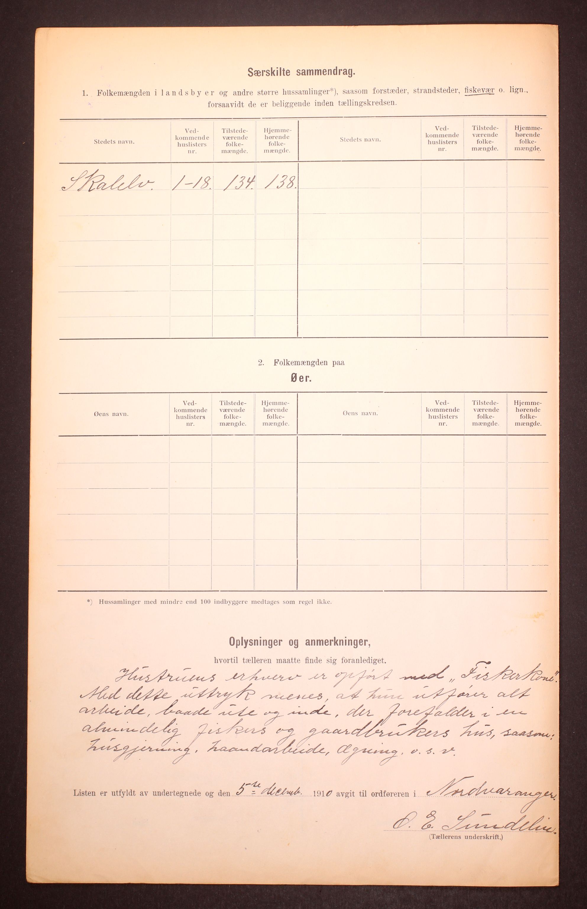 RA, 1910 census for Nord-Varanger, 1910, p. 6