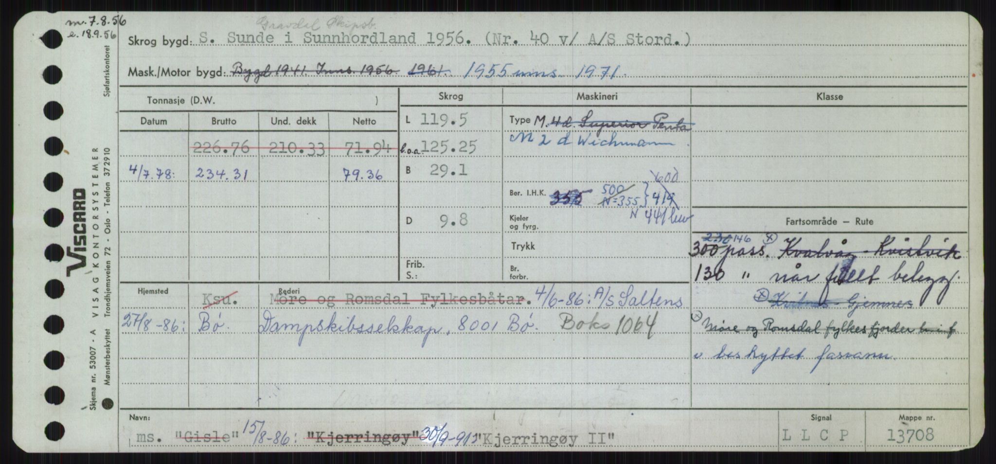 Sjøfartsdirektoratet med forløpere, Skipsmålingen, RA/S-1627/H/Ha/L0003/0001: Fartøy, Hilm-Mar / Fartøy, Hilm-Kol, p. 783