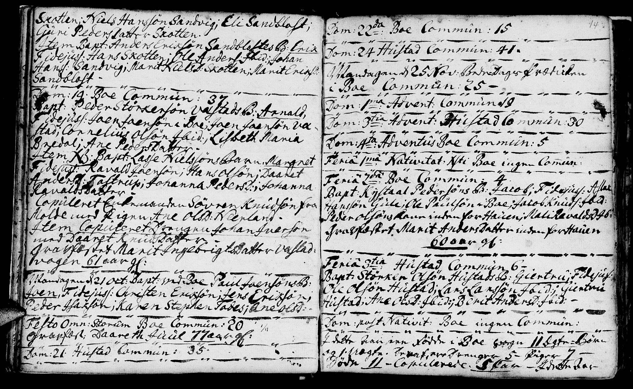 Ministerialprotokoller, klokkerbøker og fødselsregistre - Møre og Romsdal, SAT/A-1454/566/L0760: Parish register (official) no. 566A01, 1739-1766, p. 14
