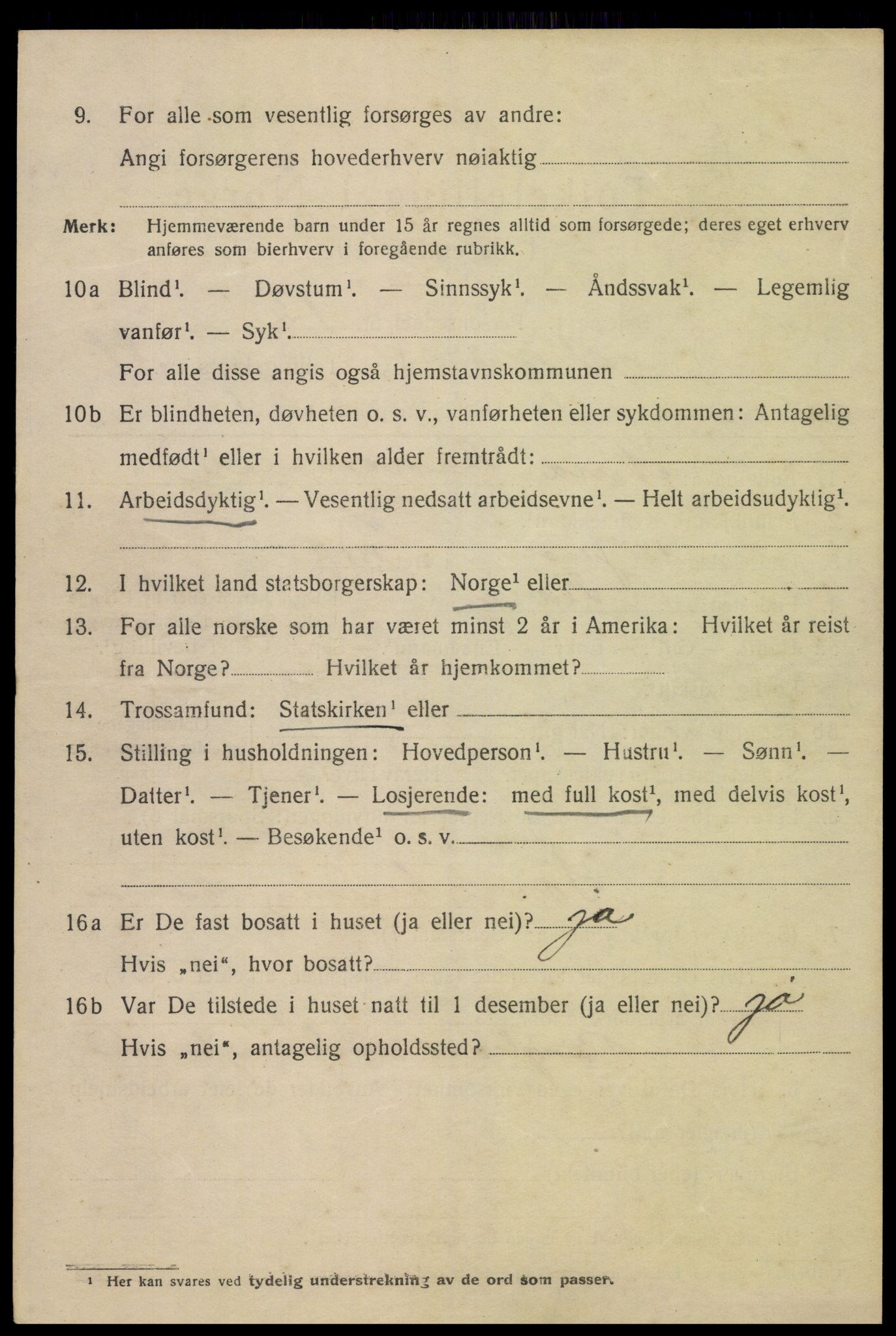 SAK, 1920 census for Kristiansand, 1920, p. 15664