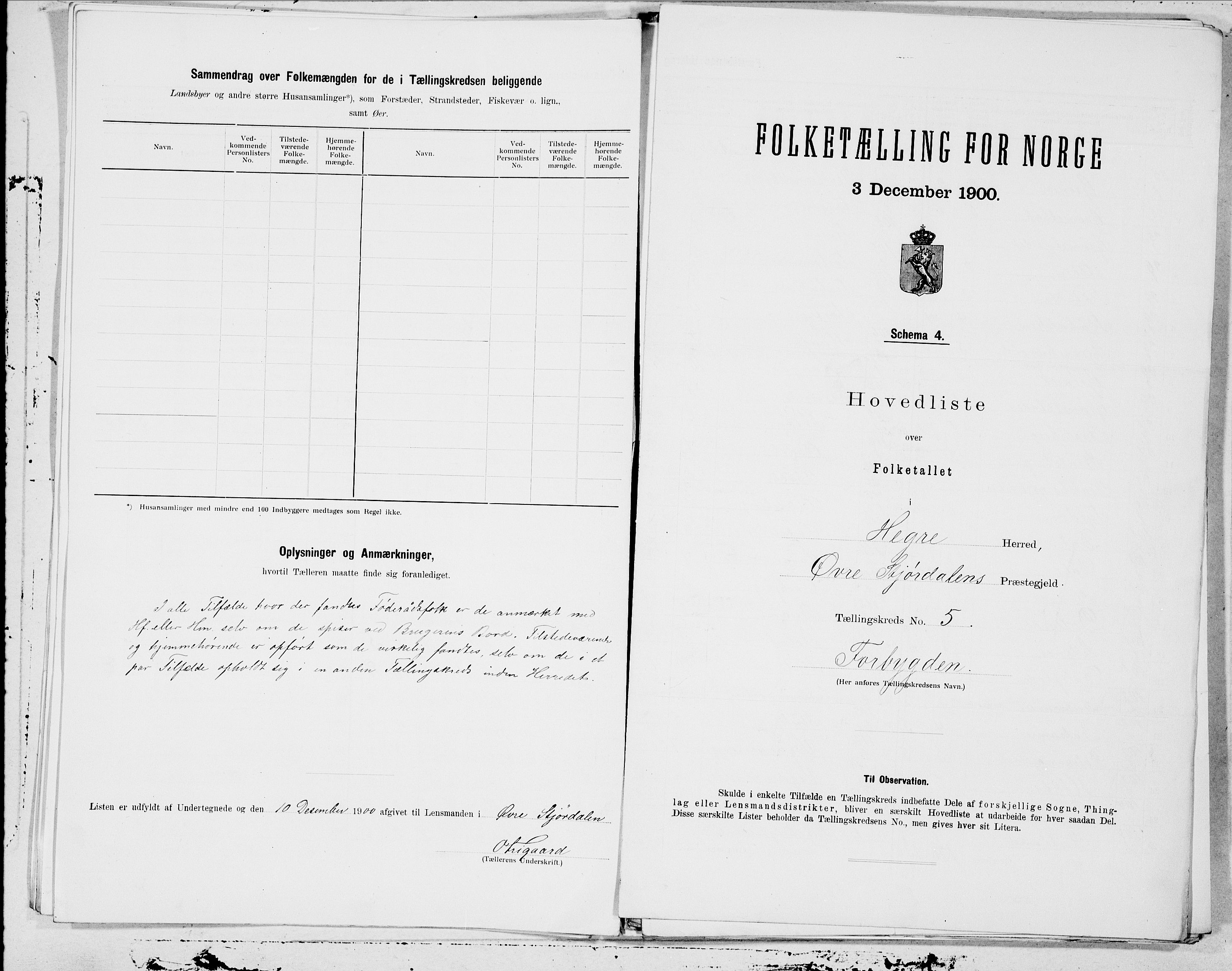 SAT, 1900 census for Hegra, 1900, p. 12